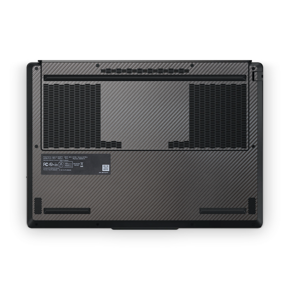 Lenovo Legion 5 2026 Professional Black Carbon Fiber Skin Wrap Cover