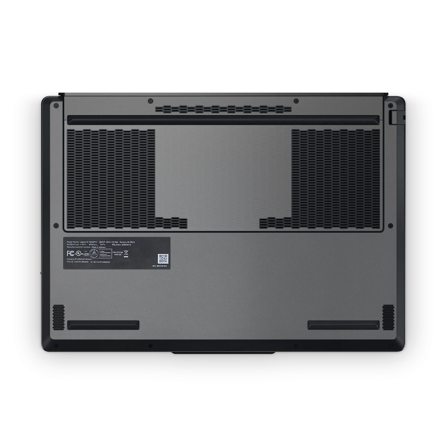 Lenovo Legion 5 2026 Professional Charcoal Grey Skin Wrap Cover