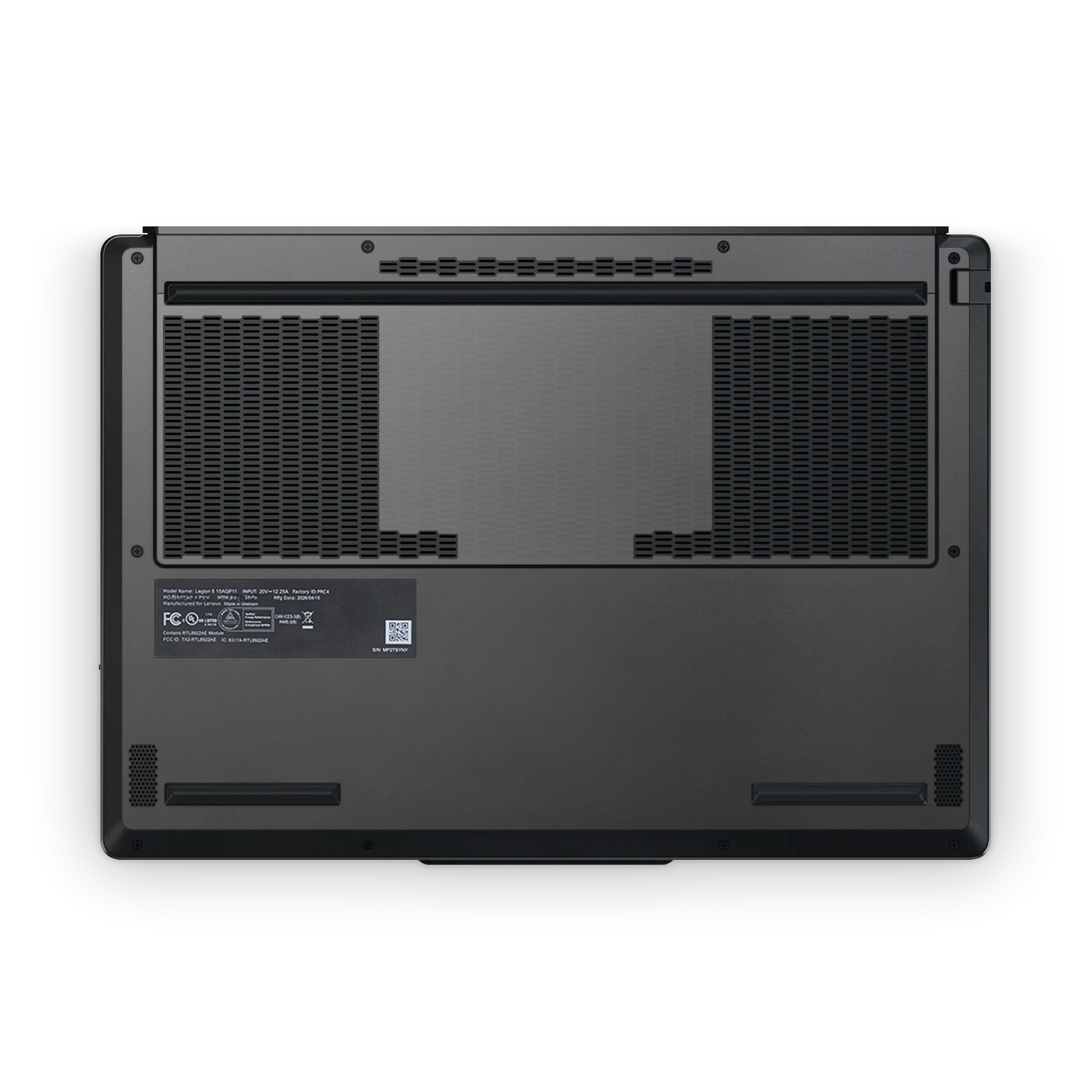 Lenovo Legion 5 2026 Professional Matte Black Skin Wrap Cover