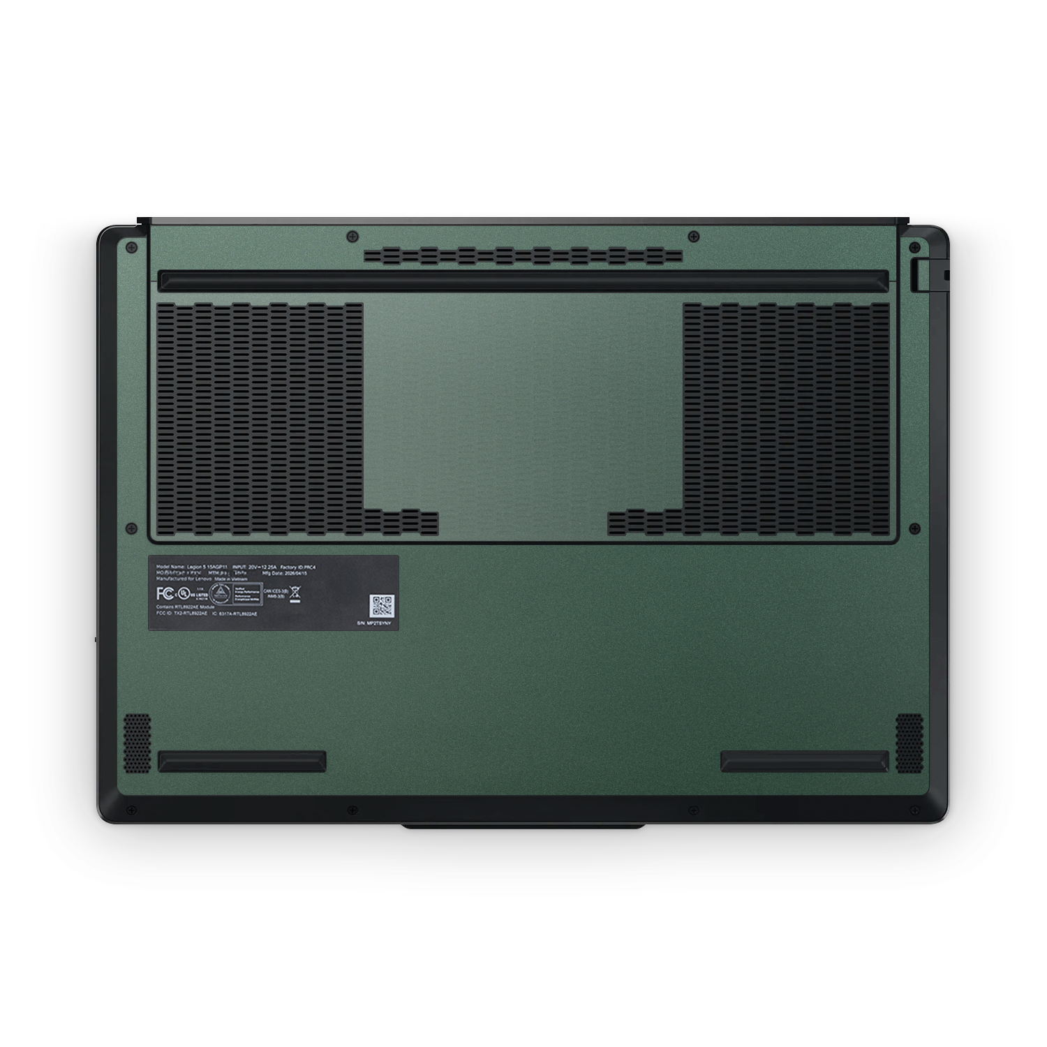 Lenovo Legion 5 2026 Professional Matte Green Metallic Skin Wrap Cover