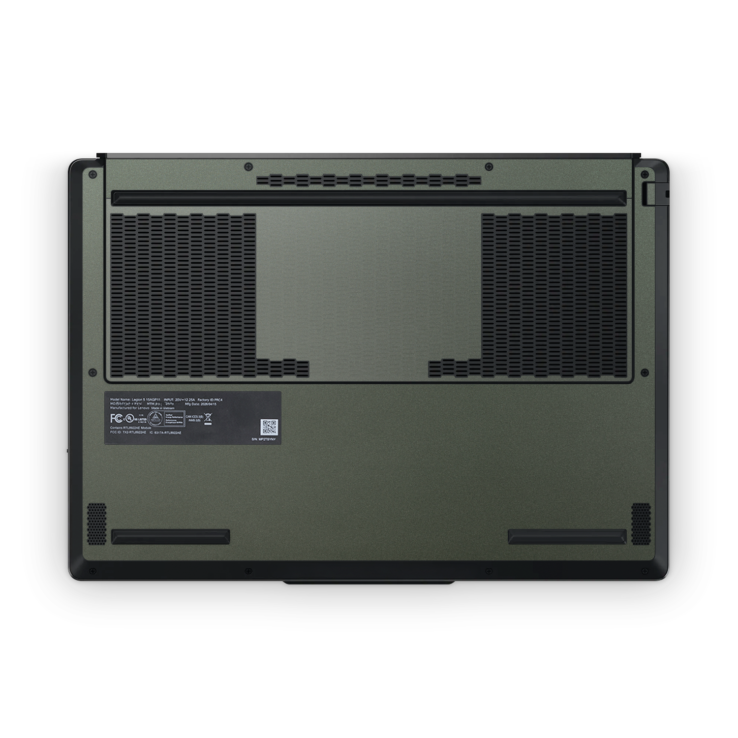 Lenovo Legion 5 Gen 11 2026 Professional Matte Green Metallic Skin Wrap Cover