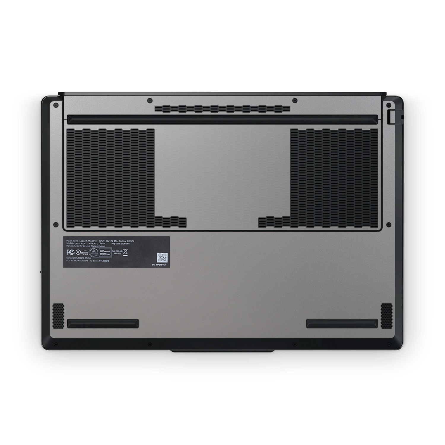 Lenovo Legion 5 2026 Professional Satin Aluminum Skin Wrap Cover
