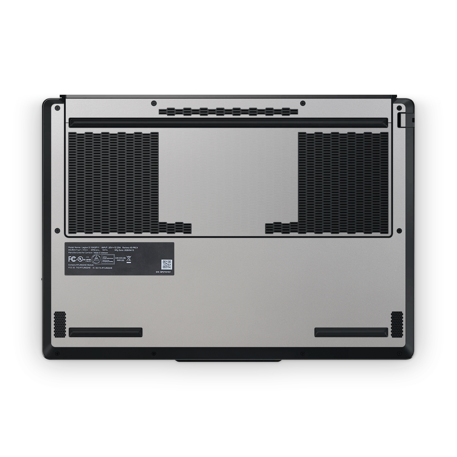 Lenovo Legion 5 Gen 11 2026 Professional Satin Aluminum Skin Wrap Cover