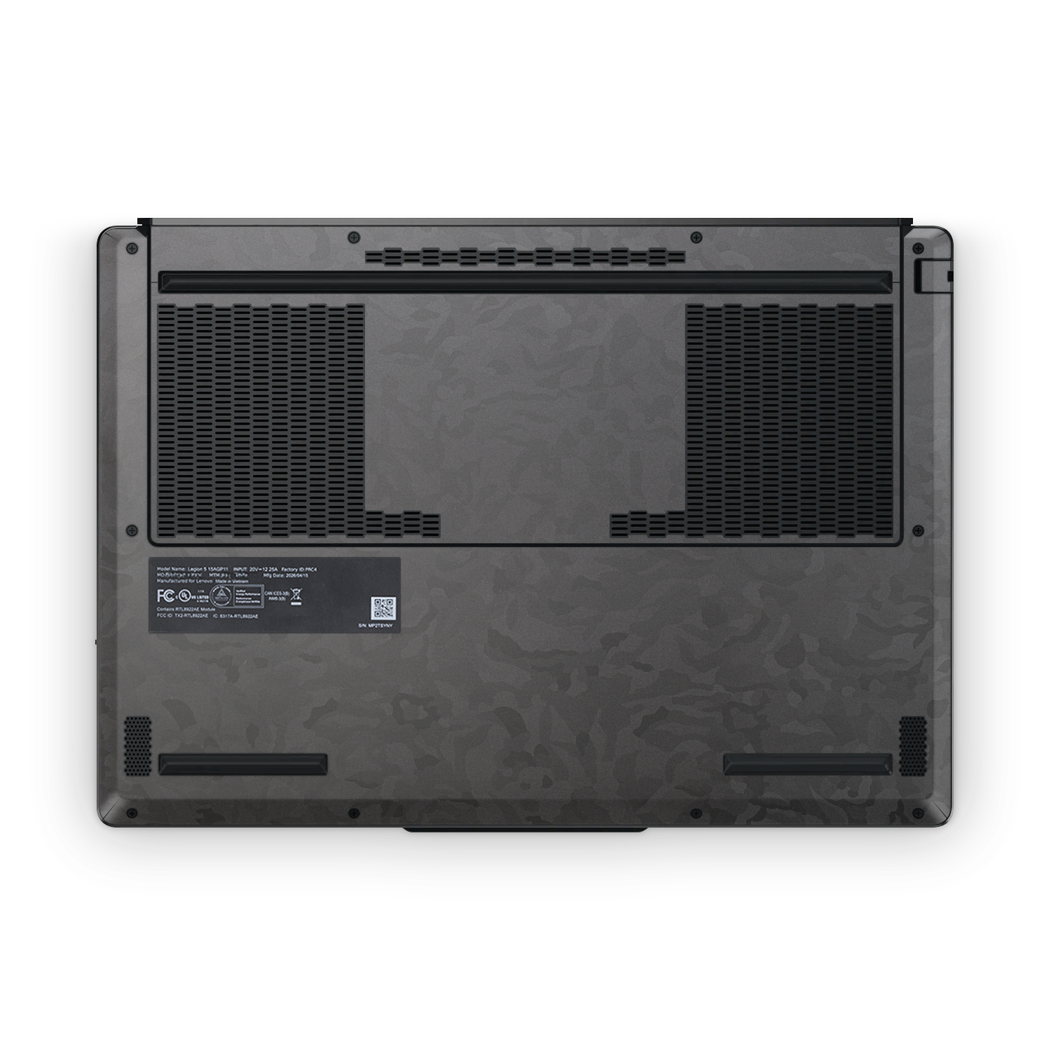 Lenovo Legion 5 2026 Ultimate Black Camo Skin Wrap Cover