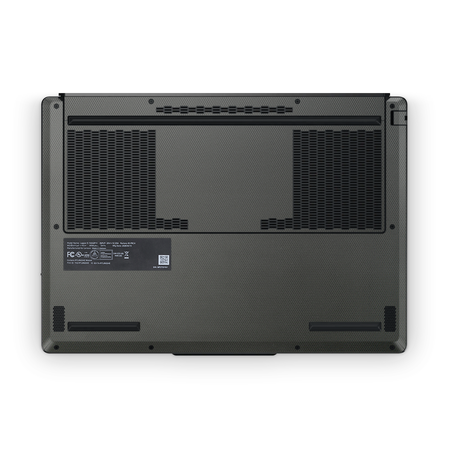 Lenovo Legion 5 2026 Ultimate Black Matrix Skin Wrap Cover
