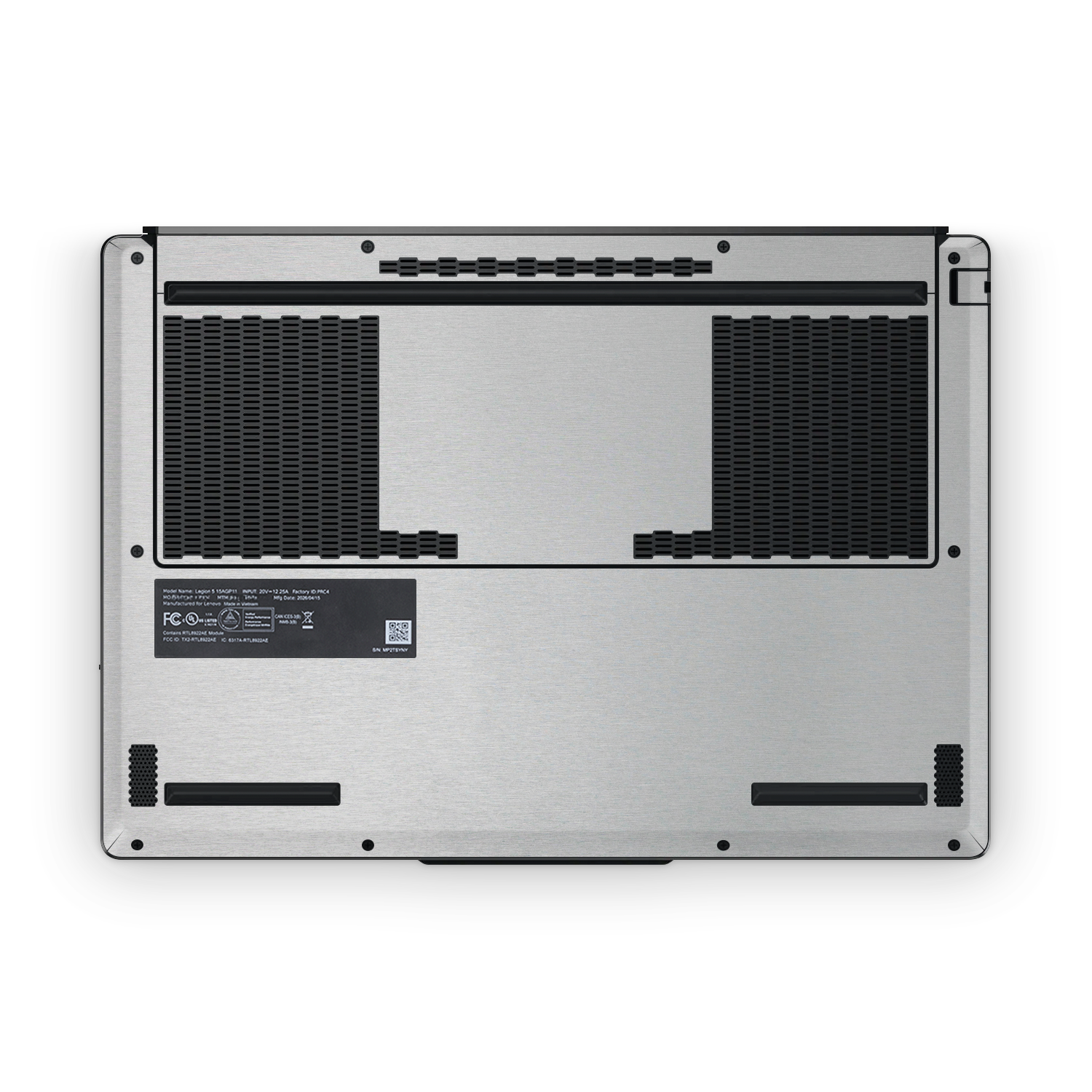 Lenovo Legion 5 2026 Ultimate Brushed Aluminum Skin Wrap Cover