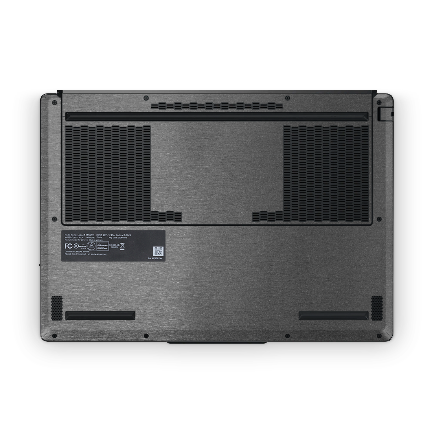 Lenovo Legion 5 2026 Ultimate Brushed Black Skin Wrap Cover