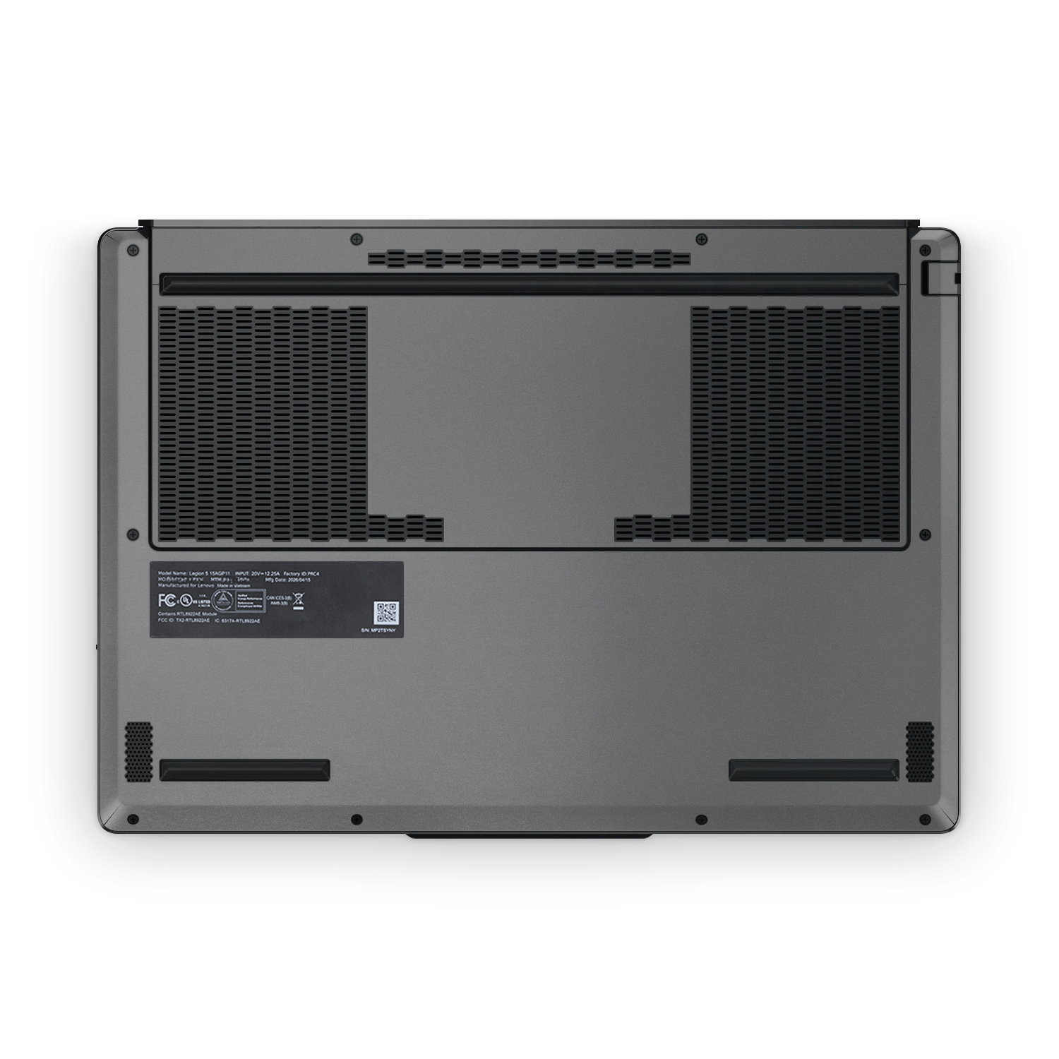 Lenovo Legion 5 2026 Ultimate Charcoal Grey Skin Wrap Cover
