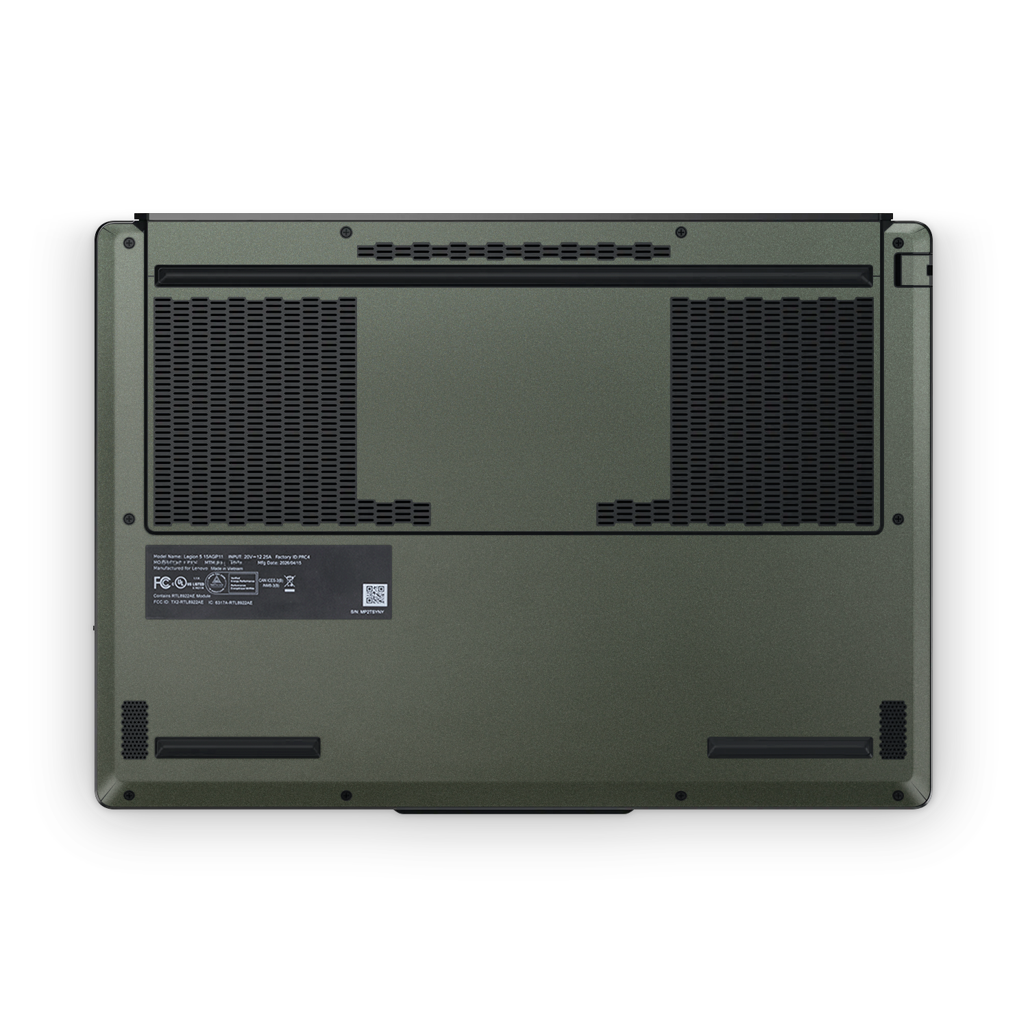 Lenovo Legion 5 Gen 11 2026 Ultimate Matte Green Metallic Skin Wrap Cover