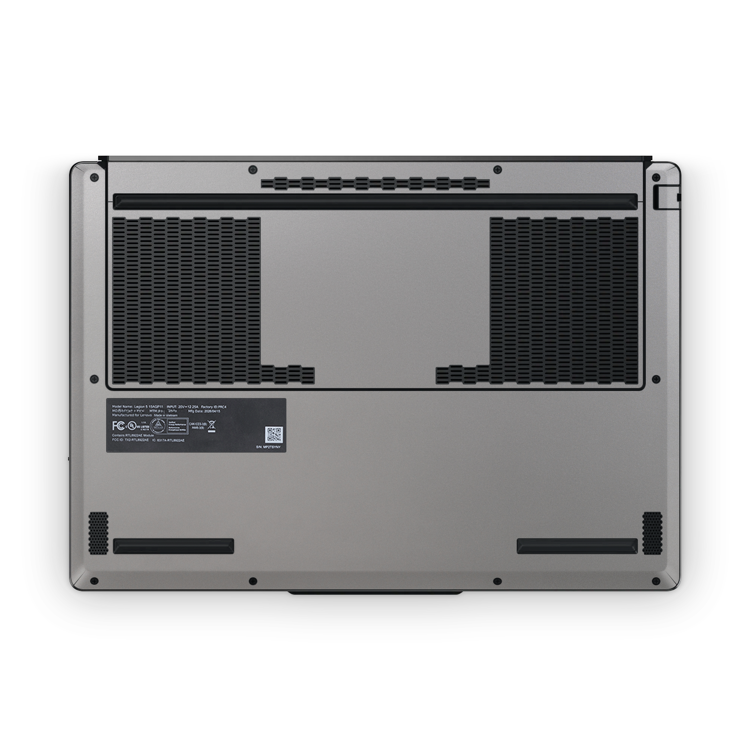 Lenovo Legion 5 2026 Ultimate Satin Aluminum Skin Wrap Cover