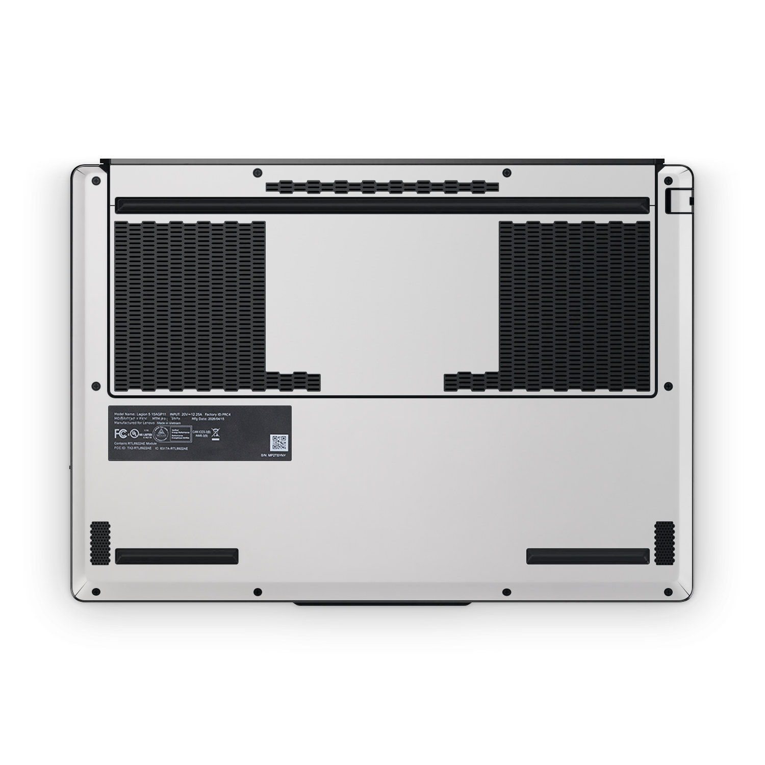 Lenovo Legion 5 2026 Ultimate Satin White Skin Wrap Cover