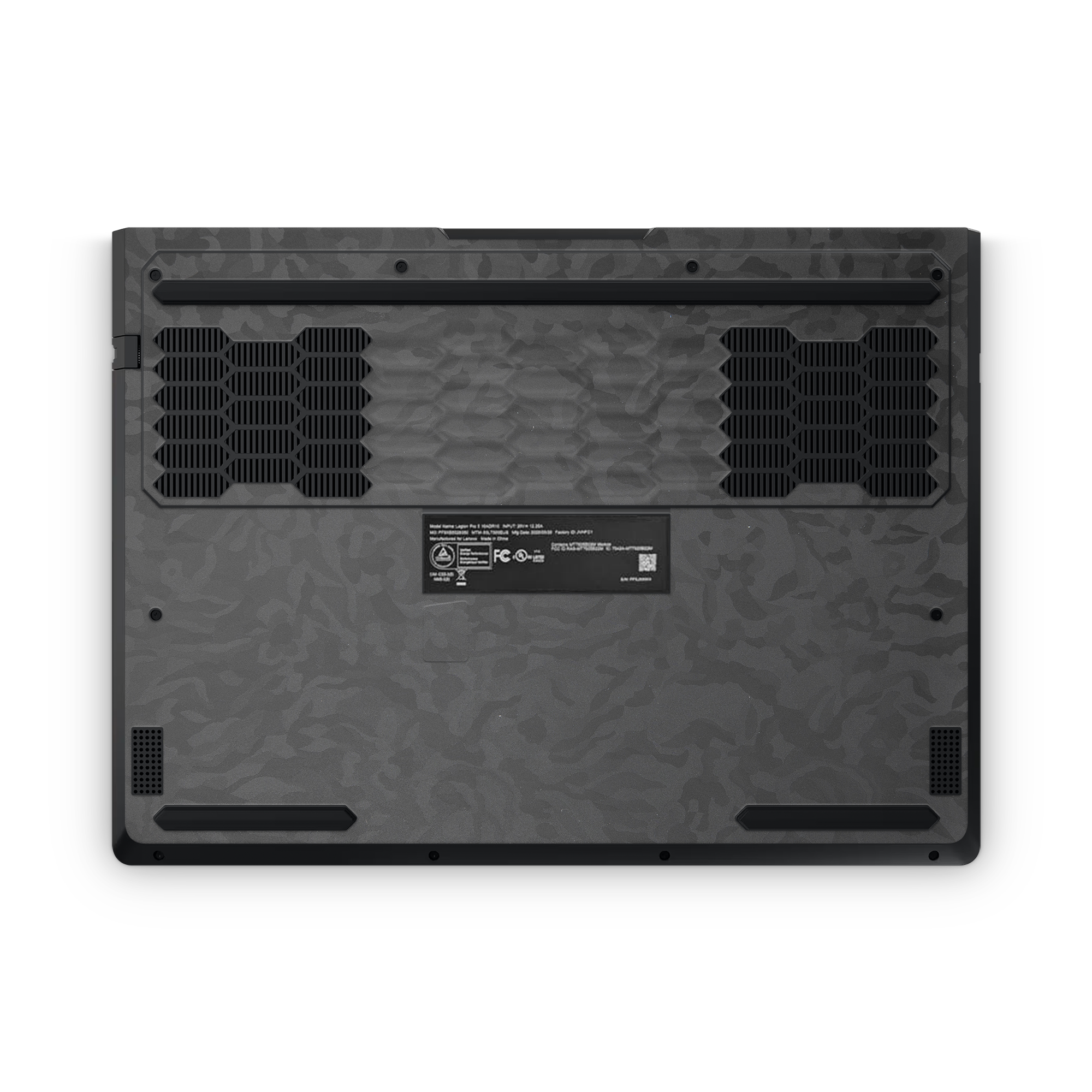 Lenovo Legion 5 Professional 2025 Professional Bottom Black Camo Skin Wrap Cover