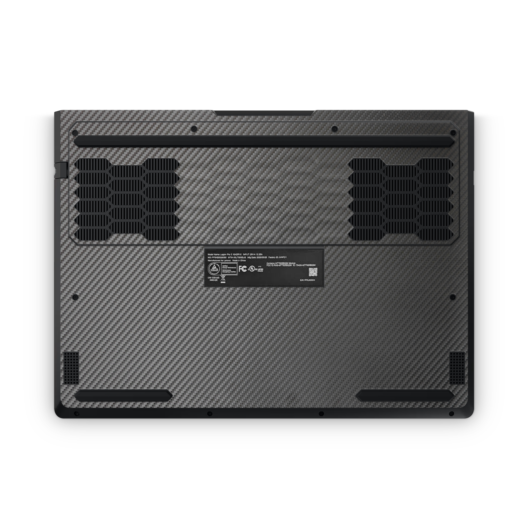 Lenovo Legion 5 Professional 2025 Professional Bottom Black Carbon Fiber Skin Wrap Cover