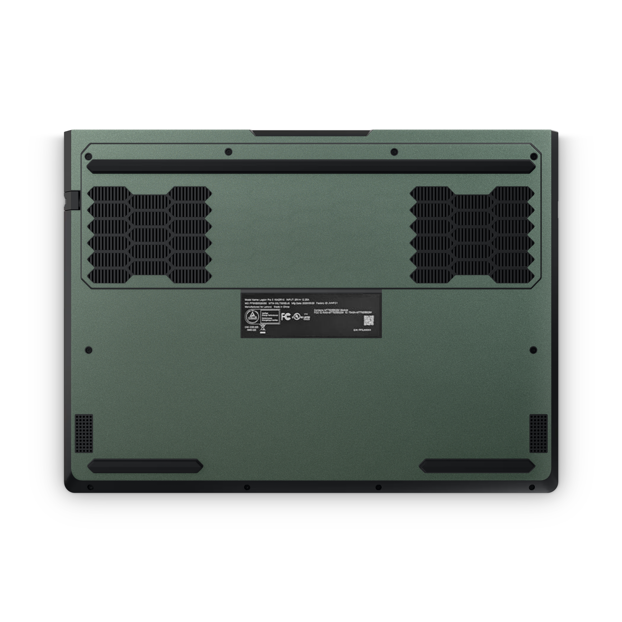 Lenovo Legion Pro 5/5i Gen 10 2025 Professional Bottom Matte Green Metallic Skin Wrap Cover