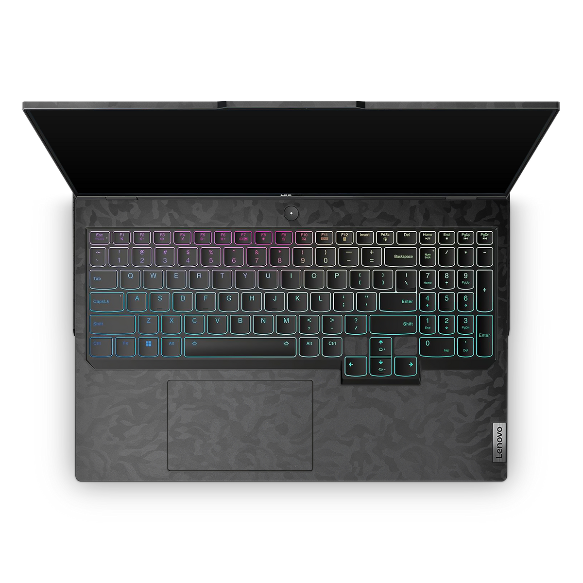Lenovo Legion 7 Gen 8 2023 Premium Interior Black Camo Skin Wrap Cover