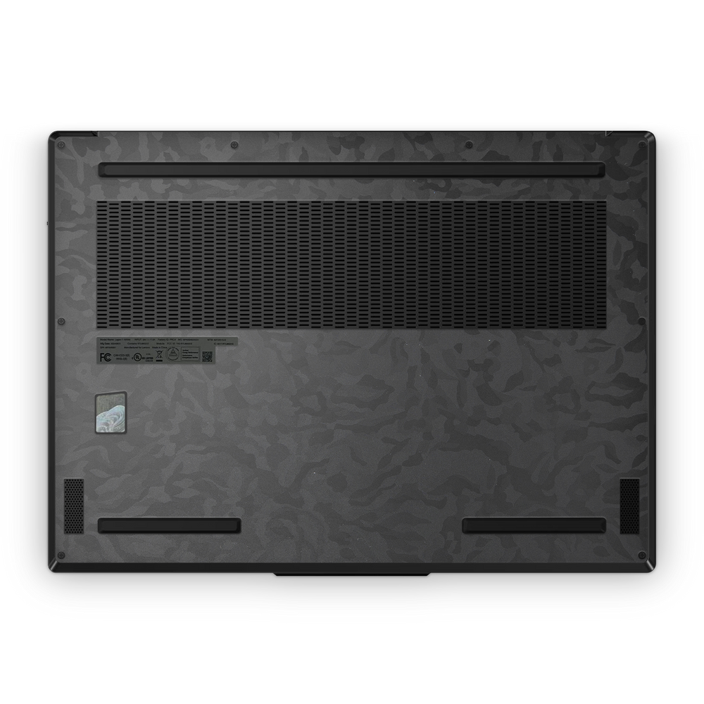 Lenovo Legion 7 Gen 9 2024 Premium Bottom Black Camo Skin Wrap Cover