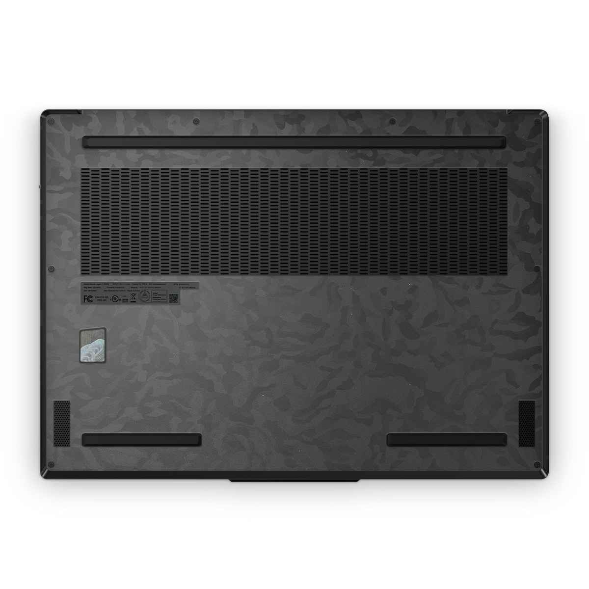 Lenovo Legion 7 Gen 9 2024 Premium Bottom Black Camo Skin Wrap Cover