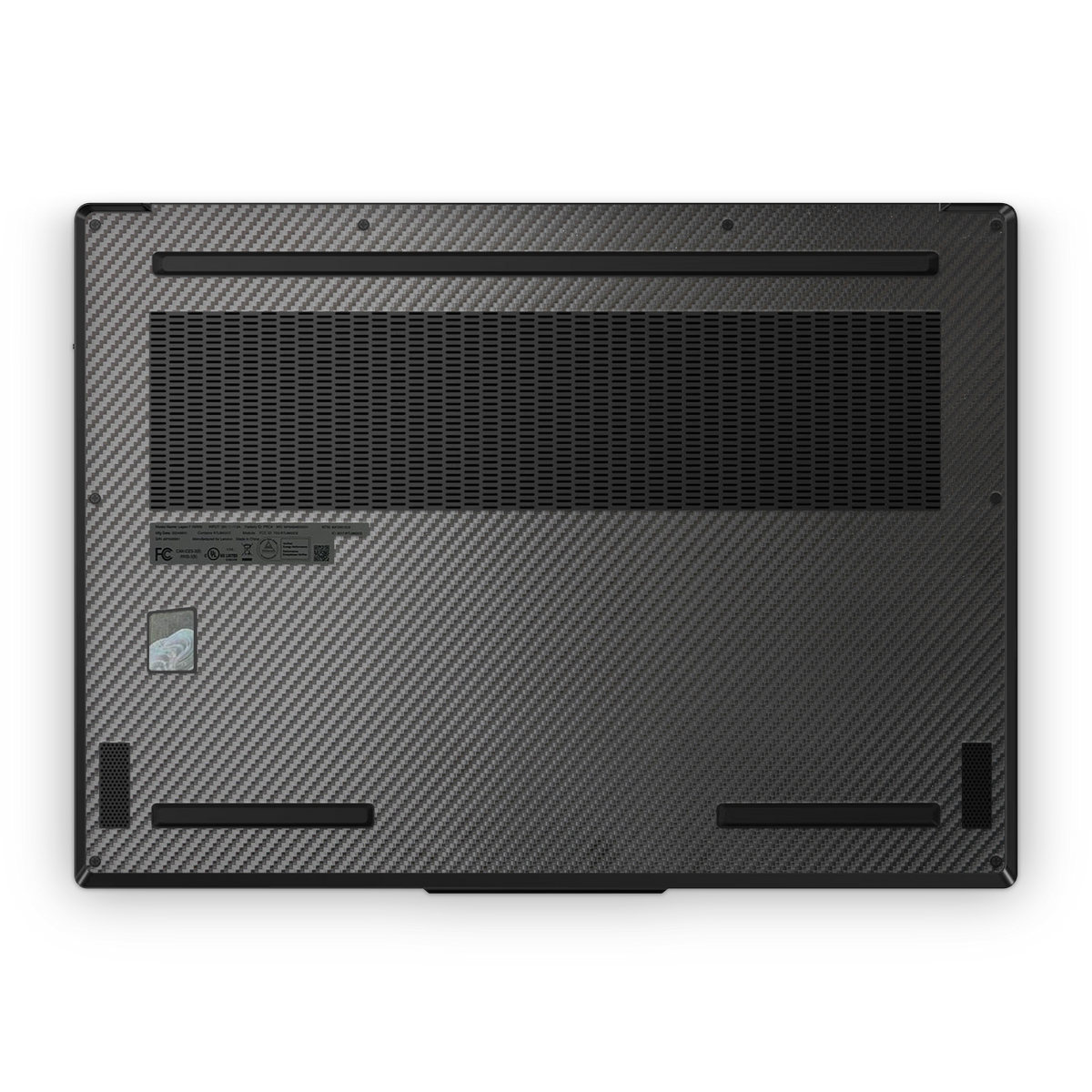 Lenovo Legion 7 Gen 9 2024 Premium Bottom Black Carbon Fiber Skin Wrap Cover