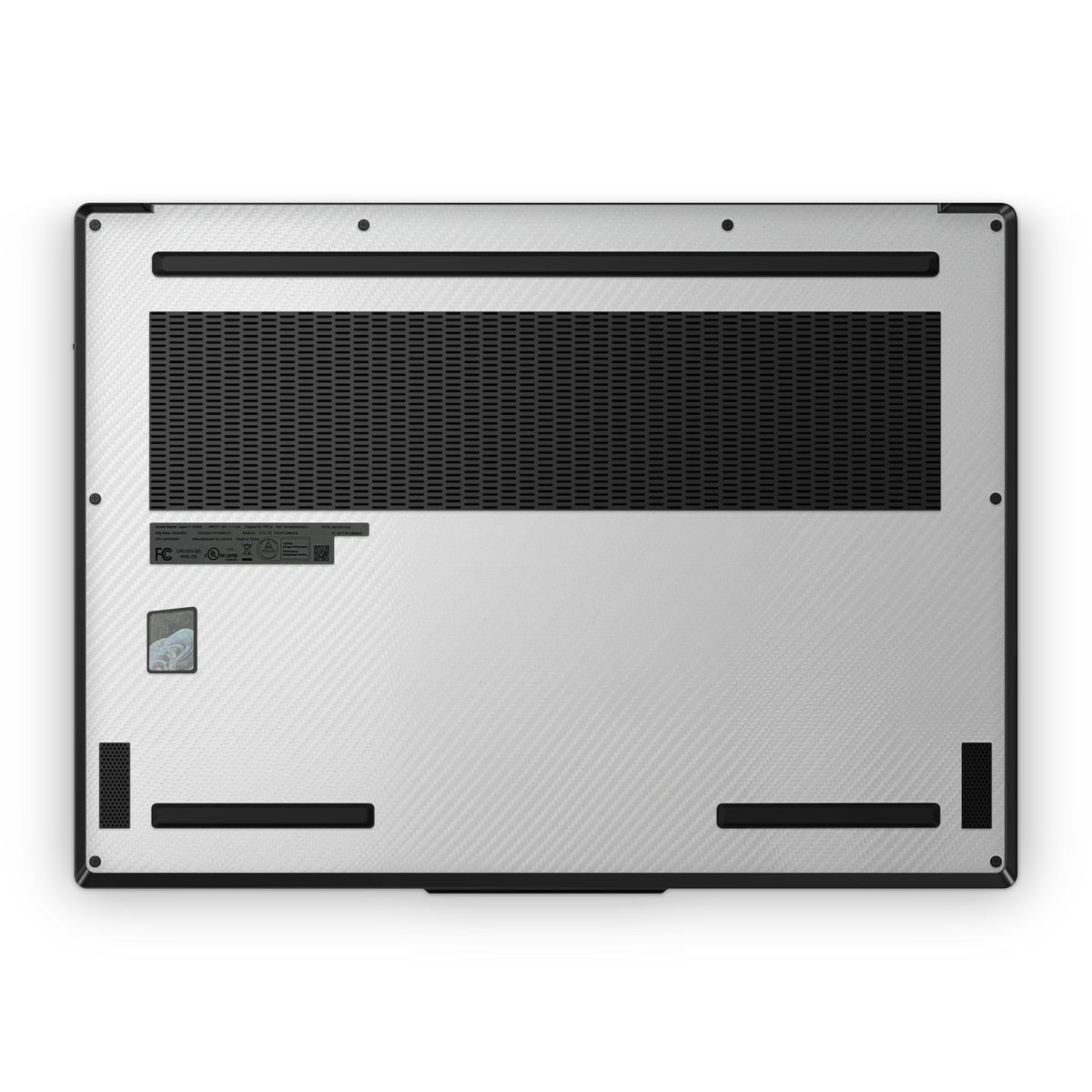 Lenovo Legion 7 Gen 9 2024 Premium Bottom White Carbon Fiber Skin Wrap Cover