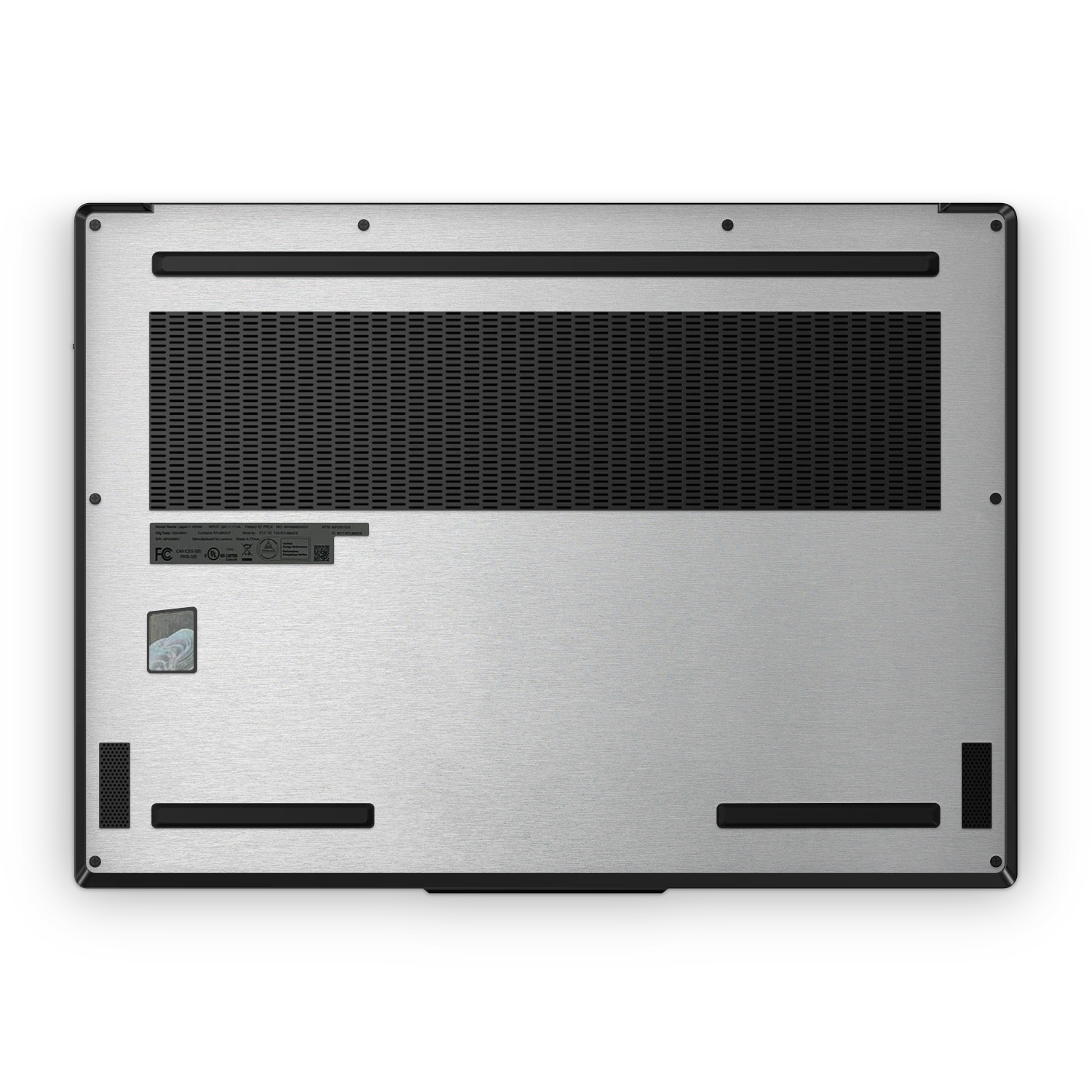 Lenovo Legion 7 Gen 9 2024 Professional Bottom Brushed Aluminum Skin Wrap Cover
