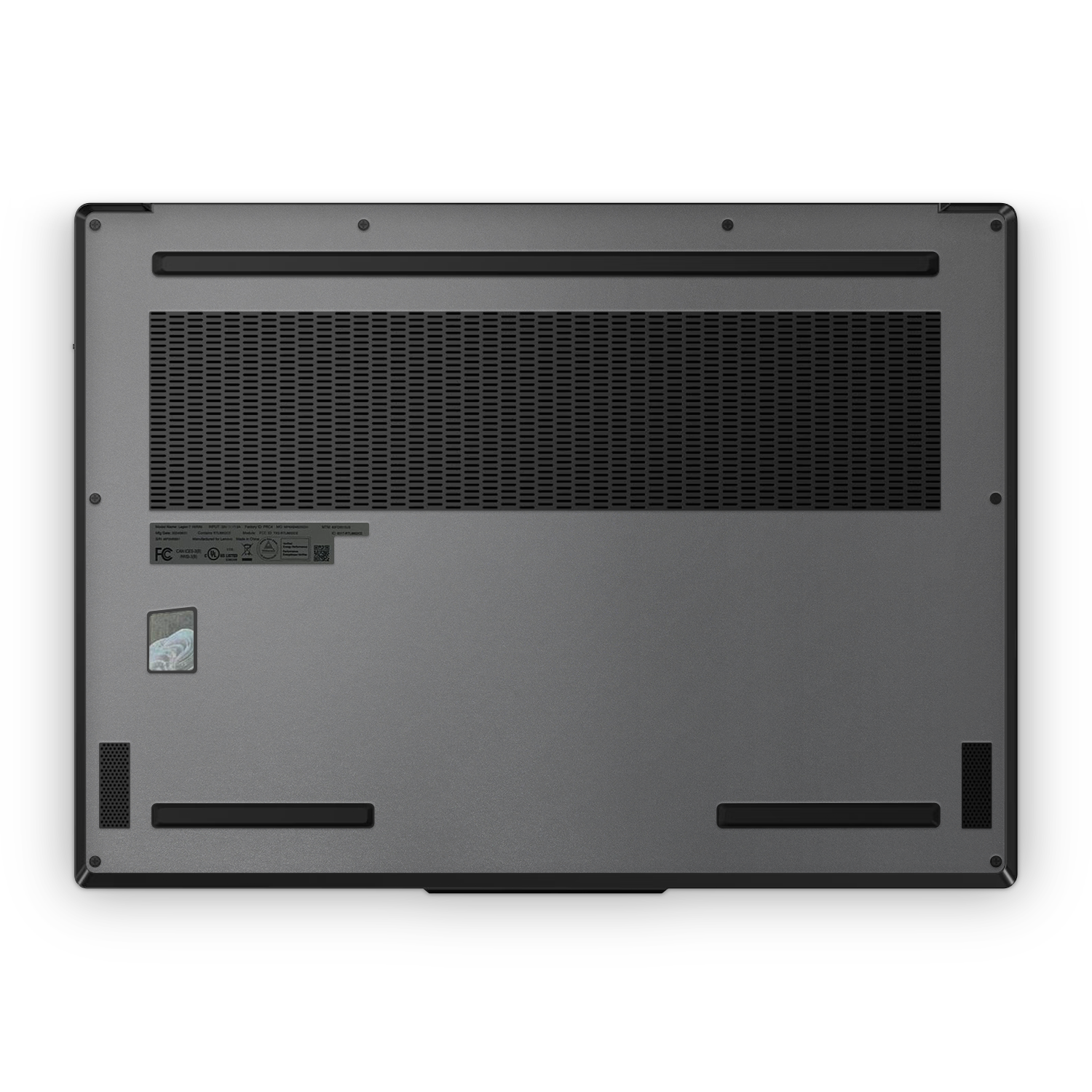 Lenovo Legion 7 Gen 9 2024 Professional Bottom Charcoal Grey Skin Wrap Cover