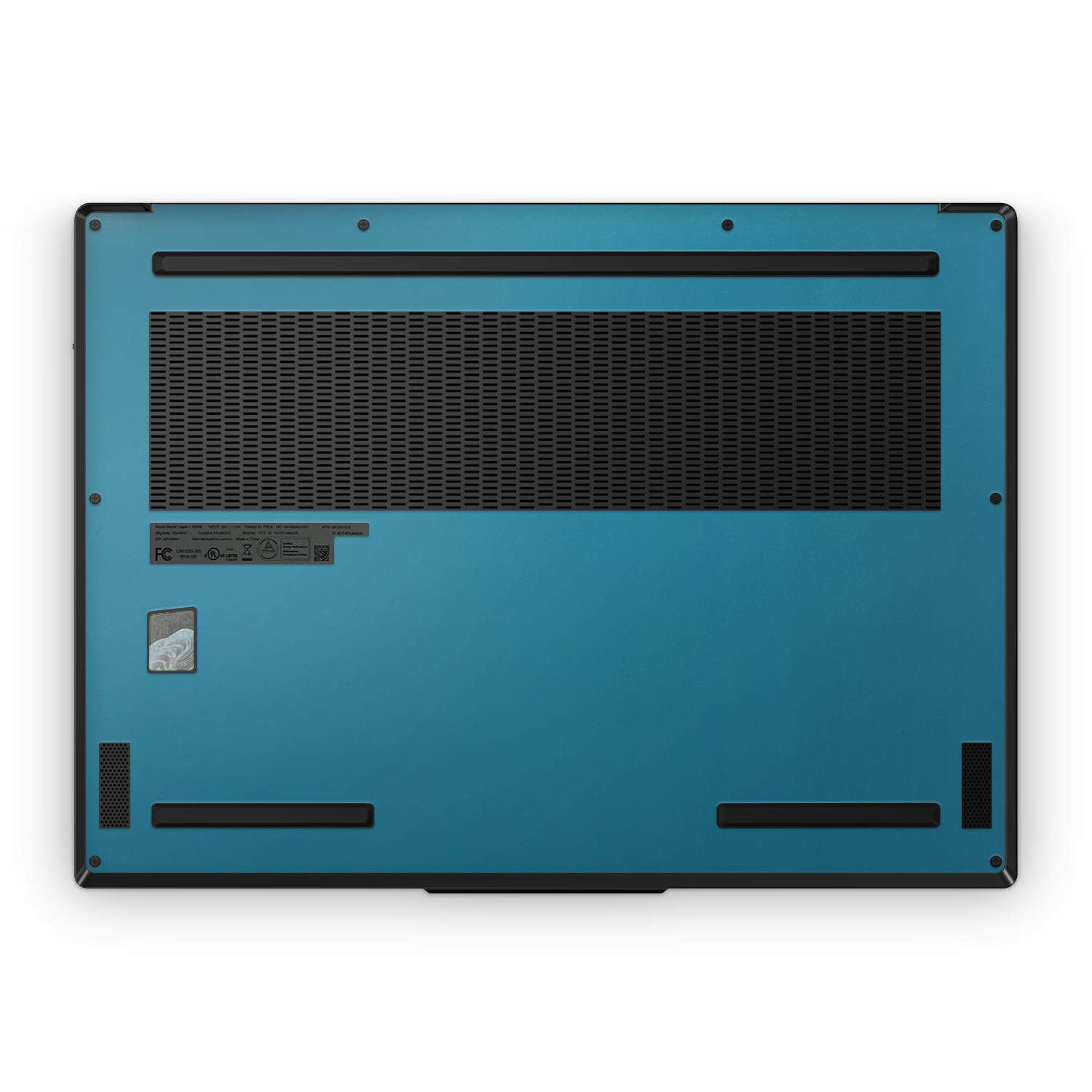 Lenovo Legion 7 Gen 9 2024 Professional Bottom Satin Ocean Shimmer Skin Wrap Cover
