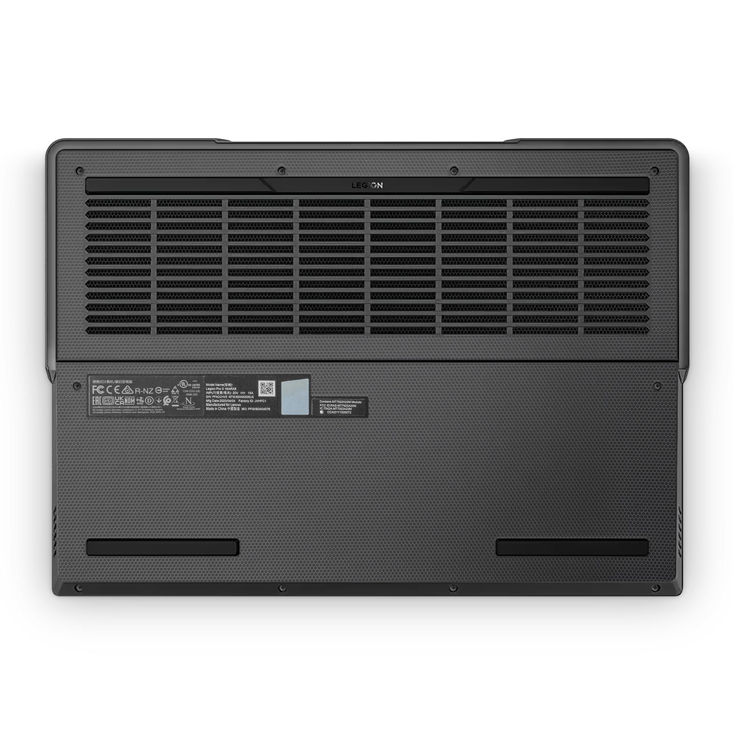 Lenovo Legion Professional 5 Gen 8 2023 Professional Bottom Black Matrix Skin Wrap Cover