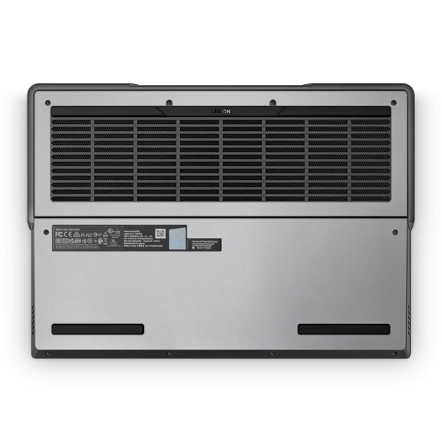 Lenovo Legion Professional 5 Gen 8 2023 Professional Bottom Satin Aluminum Skin Wrap Cover