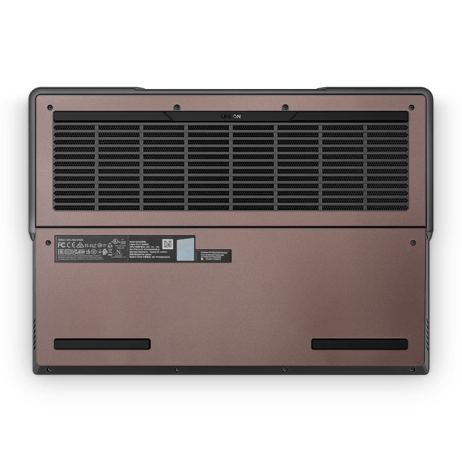 Lenovo Legion Professional 5 Gen 8 2023 Professional Bottom Satin Frozen Berry Skin Wrap Cover