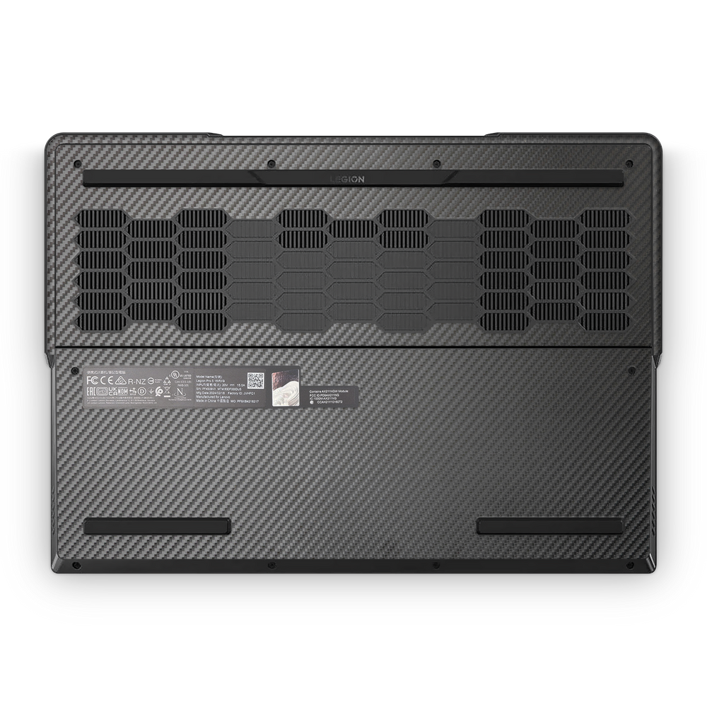 Lenovo Legion Professional 5 Gen 9 2024 Professional Bottom Black Carbon Fiber Skin Wrap Cover