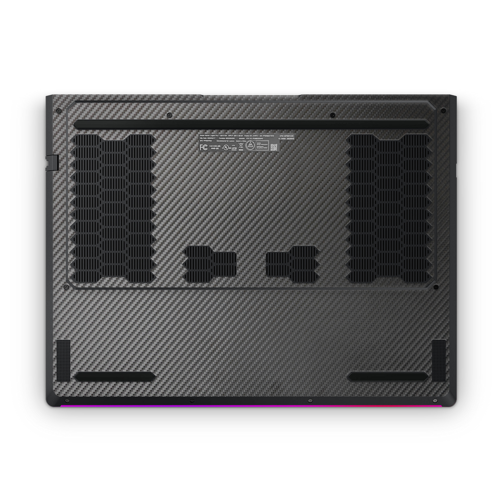 Lenovo Legion Professional 7 2025 Professional Bottom Black Carbon Fiber Skin Wrap Cover