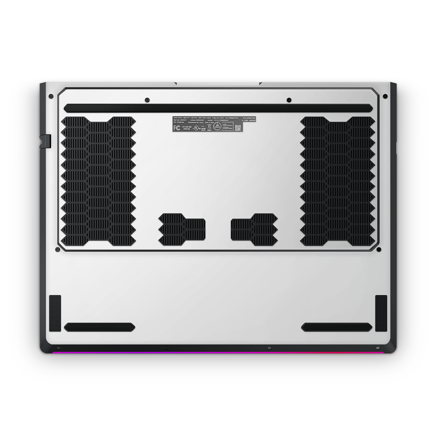 Lenovo Legion Professional 7 2025 Professional Bottom Satin White Skin Wrap Cover