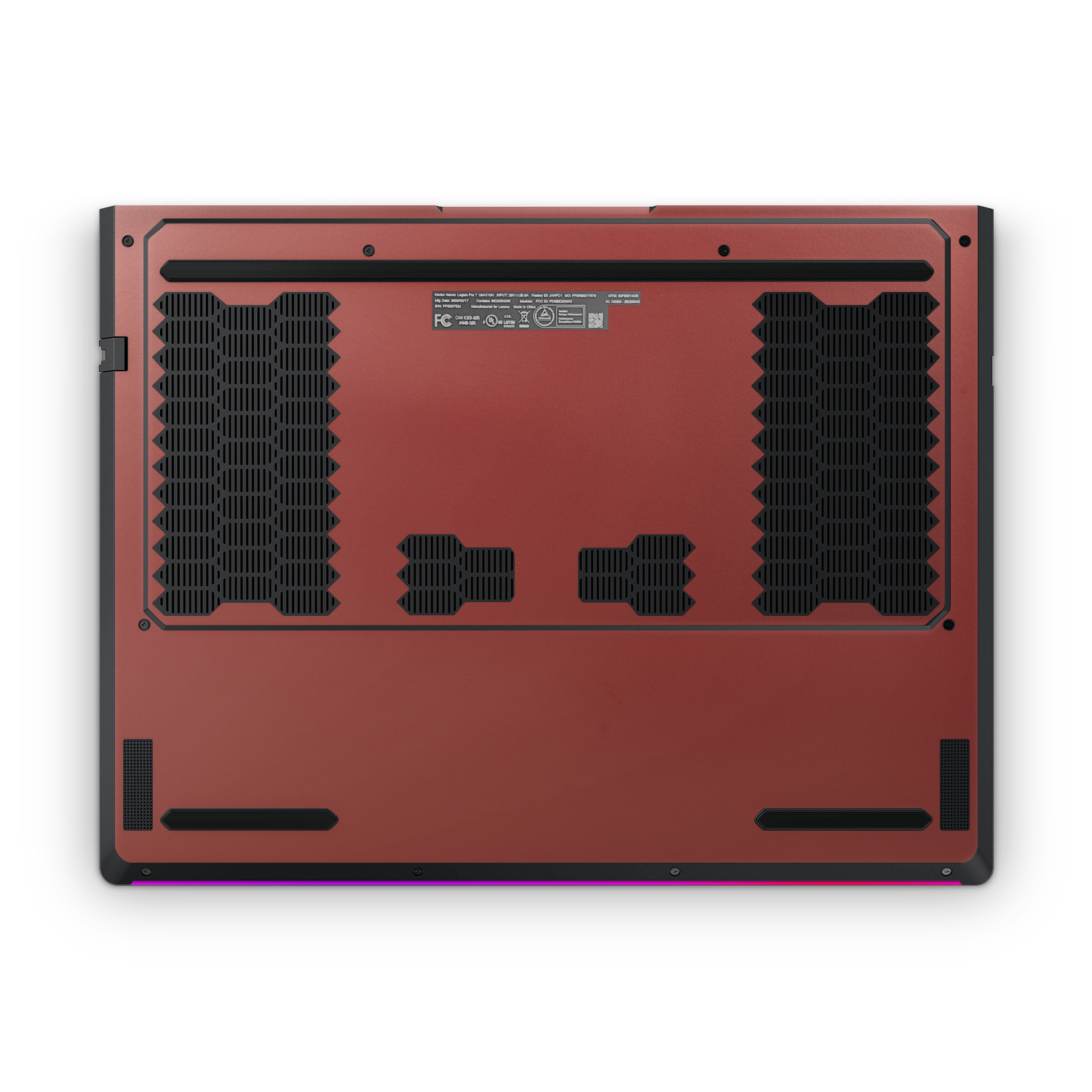 Lenovo Legion Pro 7 Gen 10 2025 Professional Bottom Vampire Red Skin Wrap Cover