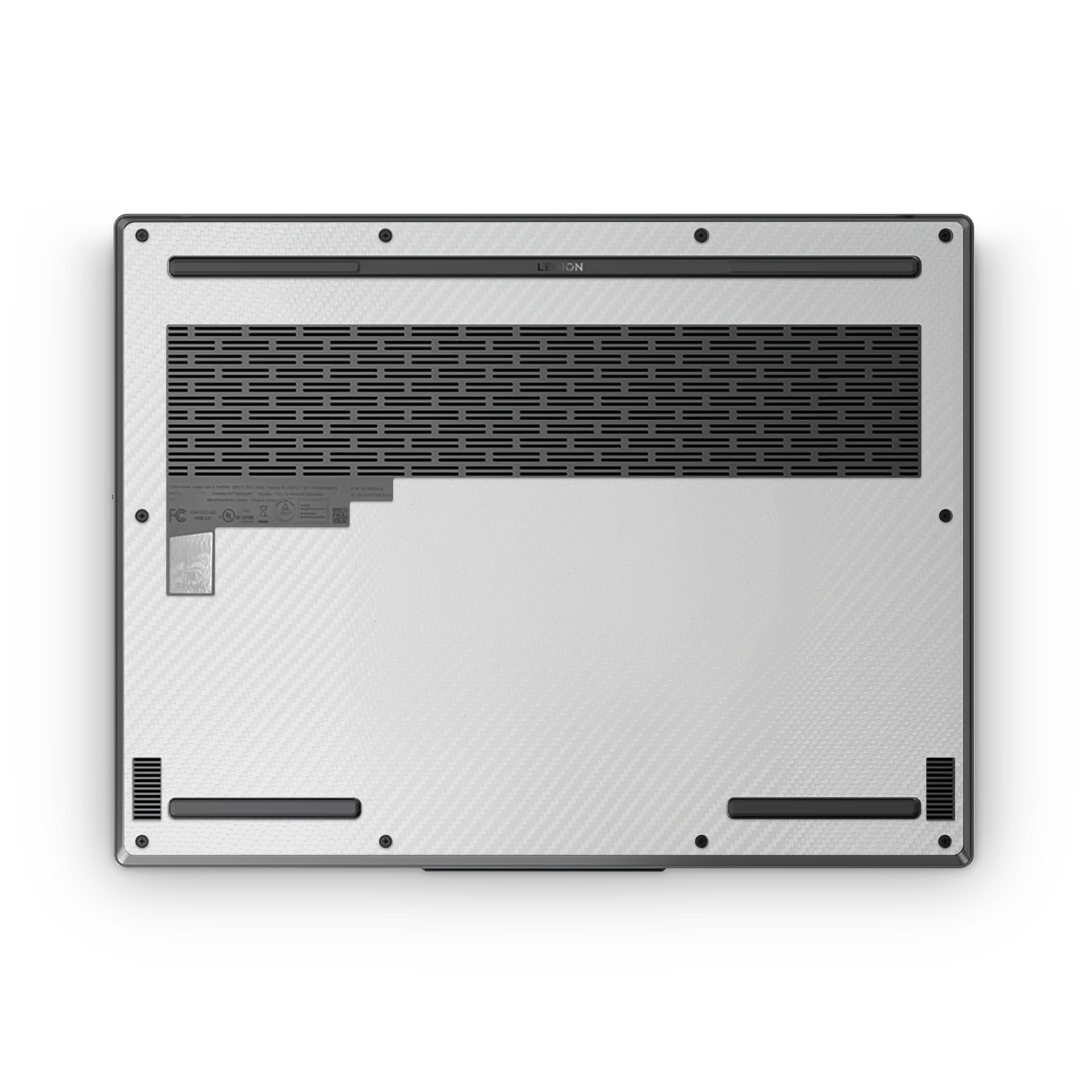 Lenovo Legion Slim 5 14 Oled 2023 Professional Bottom White Carbon Fiber Skin Wrap Cover