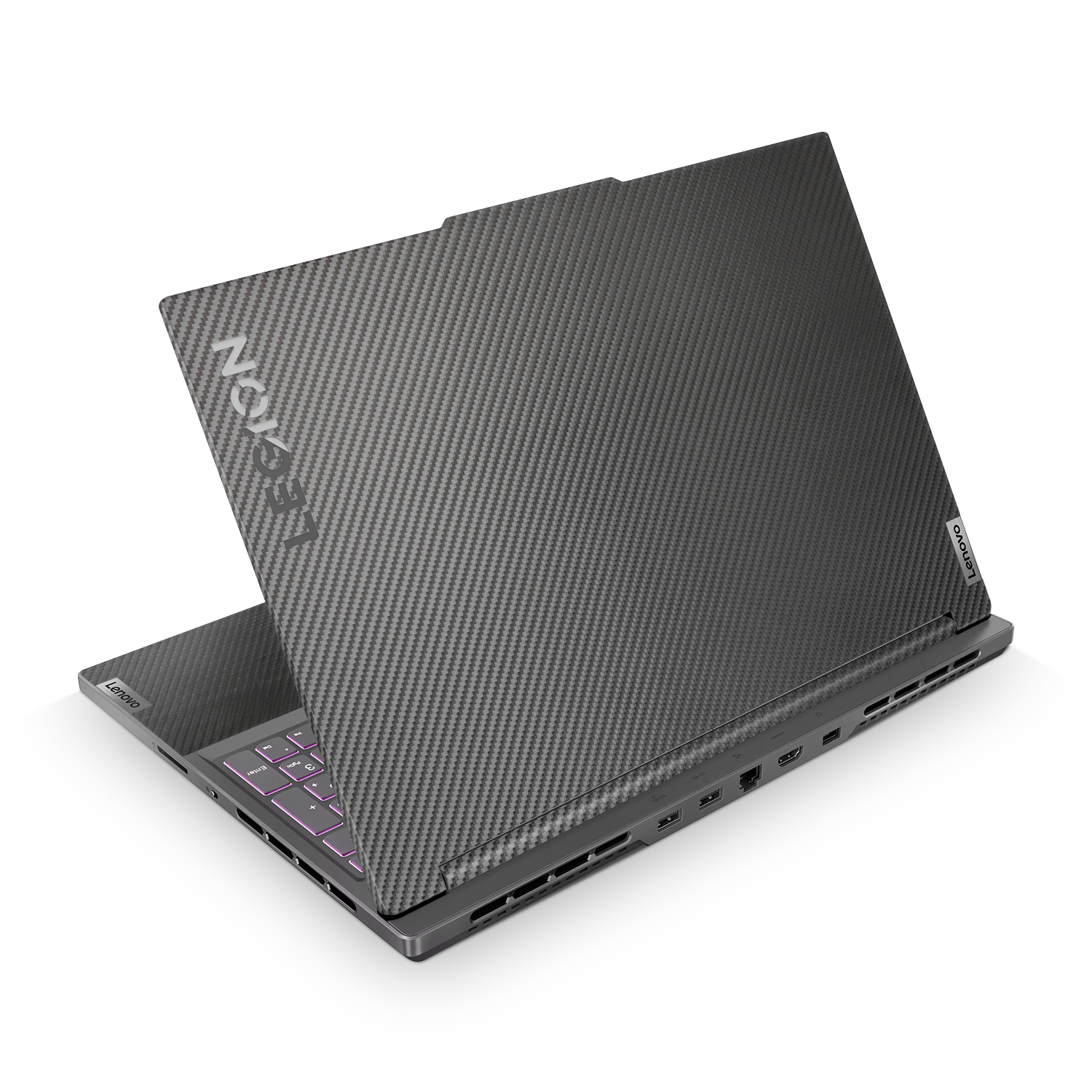 Lenovo Legion Slim 5 16 2023 Professional Black Carbon Fiber Skin Wrap Cover