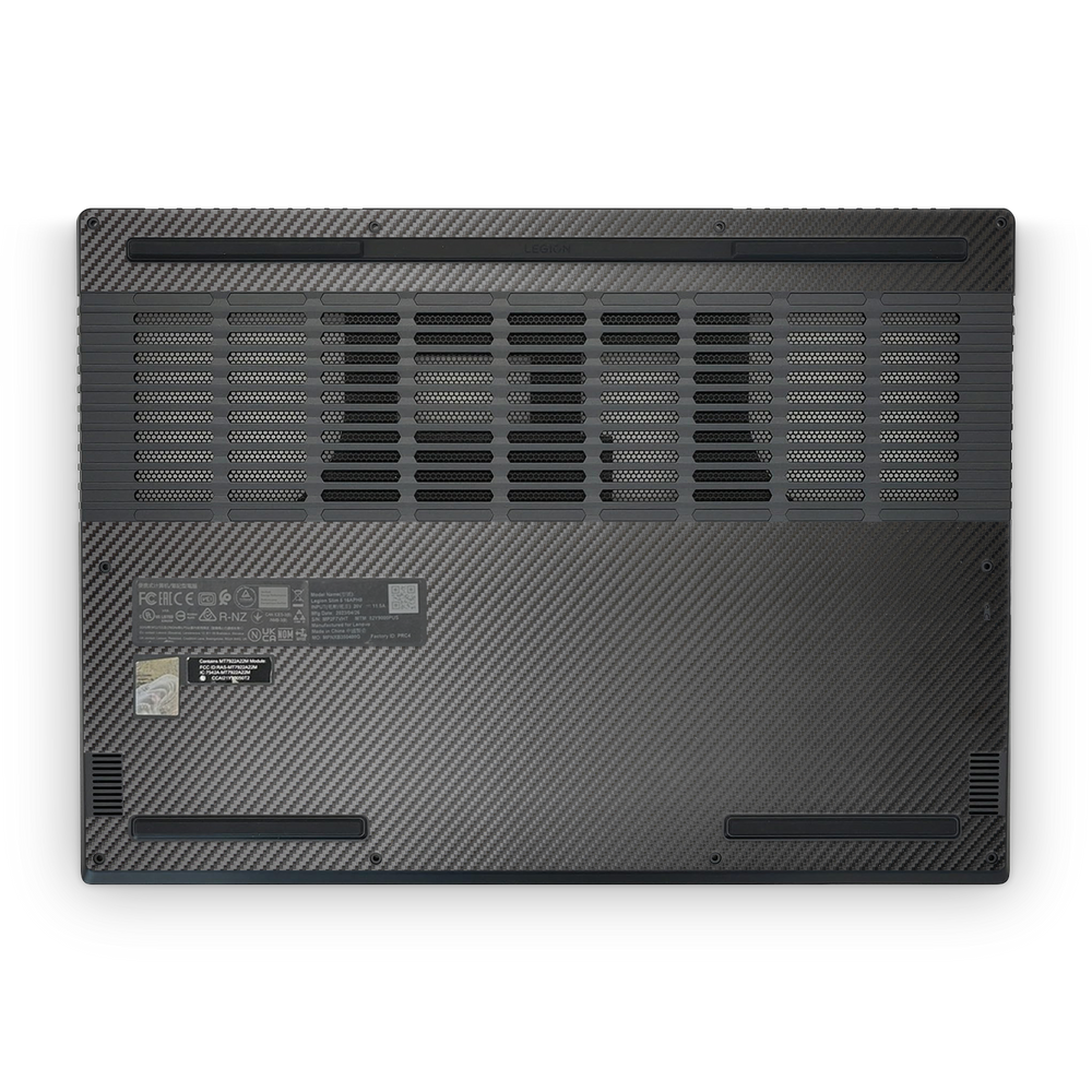 Lenovo Legion Slim 5 16 2023 Professional Bottom Black Carbon Fiber Skin Wrap Cover