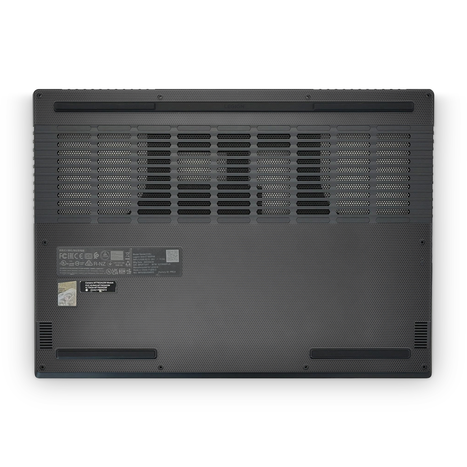 Lenovo Legion Slim 5 16 2023 Professional Bottom Black Matrix Skin Wrap Cover