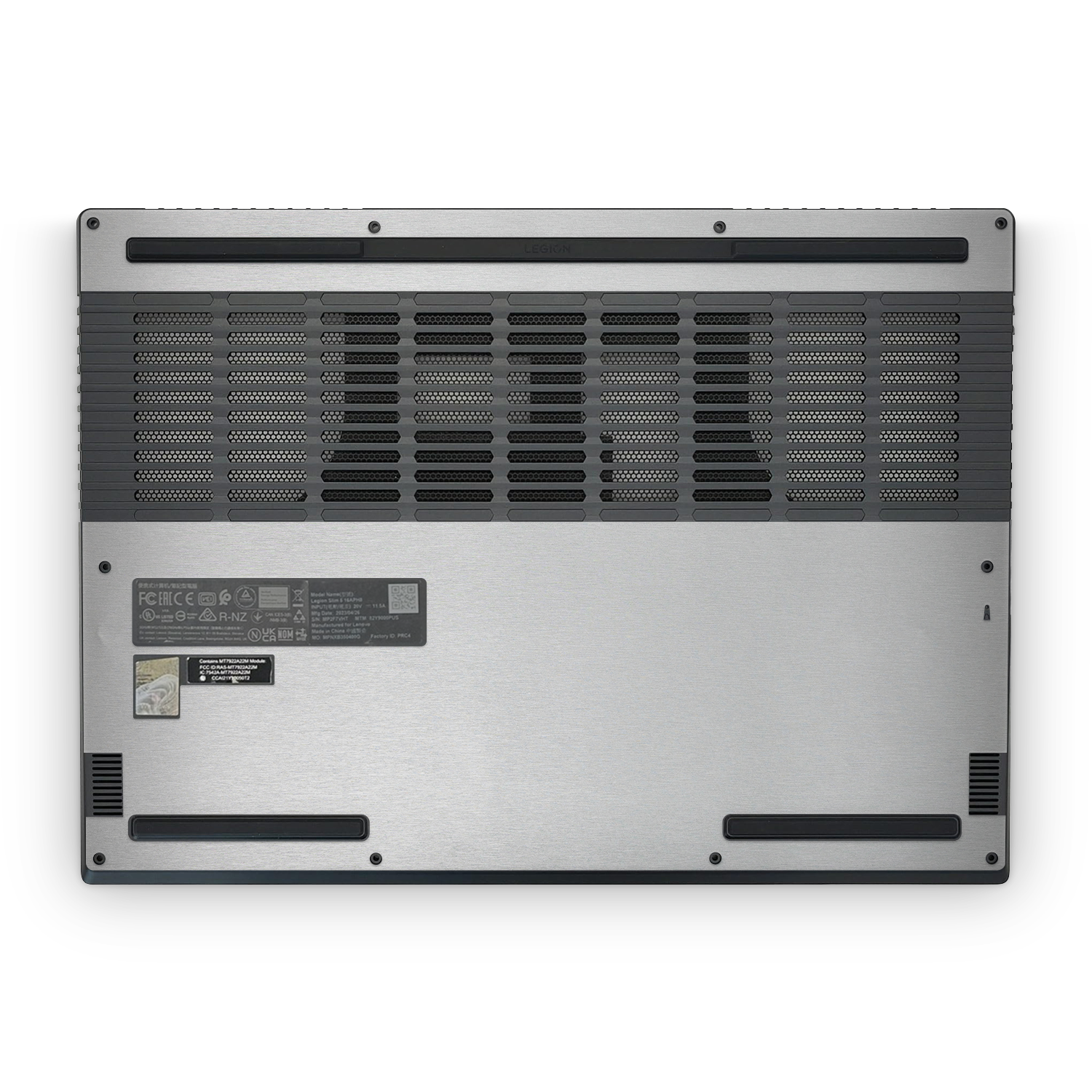 Lenovo Legion Slim 5 16 2023 Professional Bottom Brushed Aluminum Skin Wrap Cover