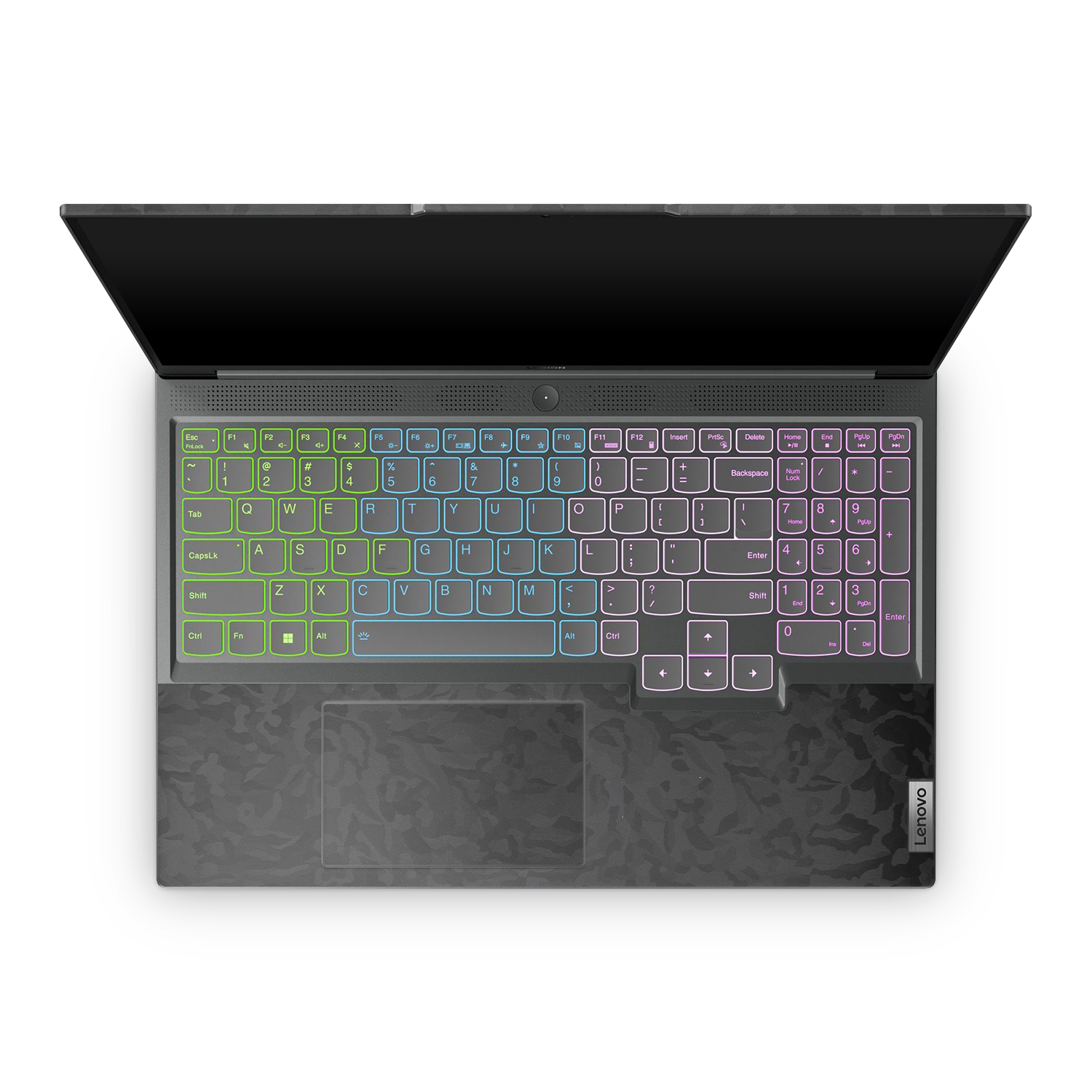 Lenovo Legion Slim 5 16 2023 Professional Interior Black Camo Skin Wrap Cover