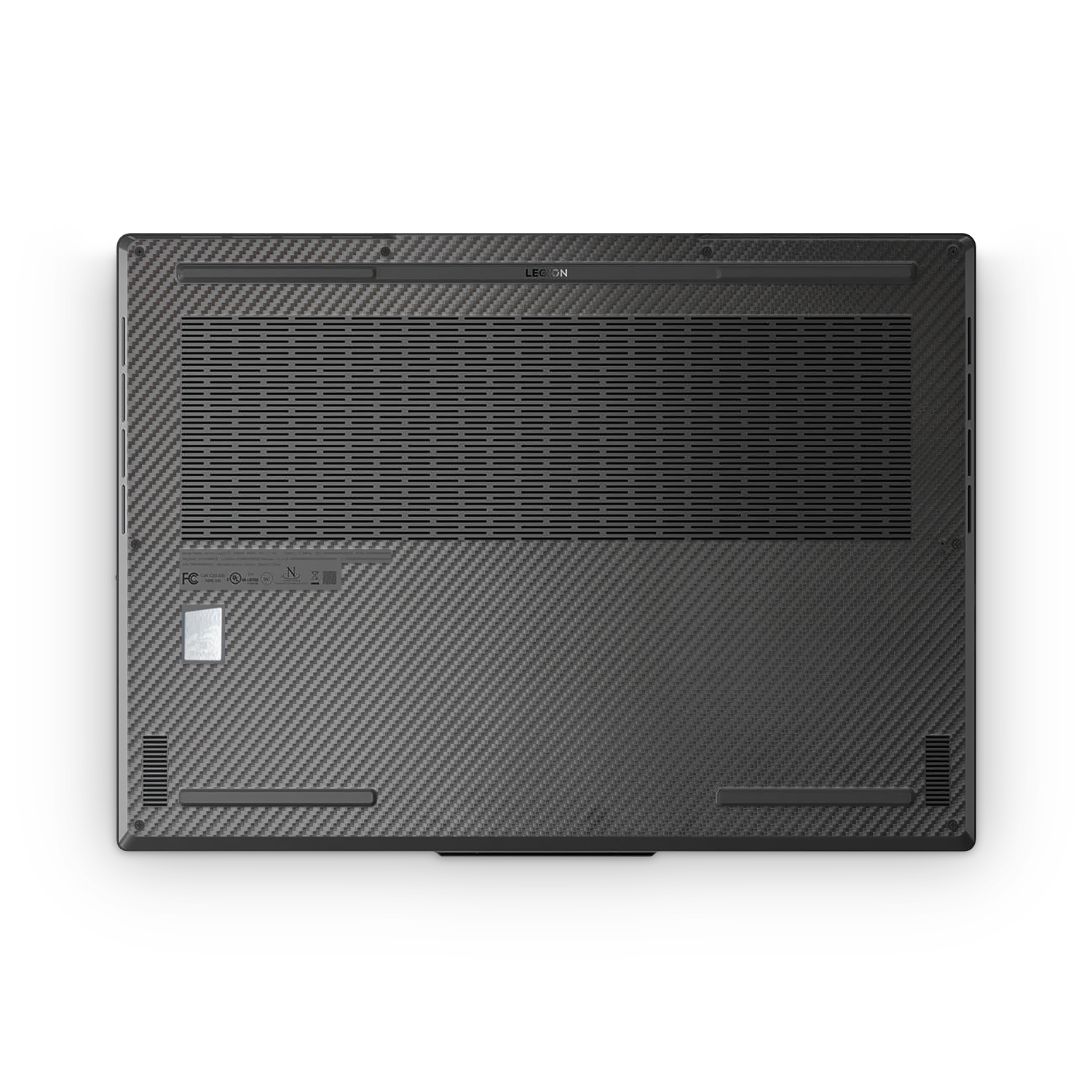 Lenovo Legion Slim 7 2023 Professional Bottom Black Carbon Fiber Skin Wrap Cover