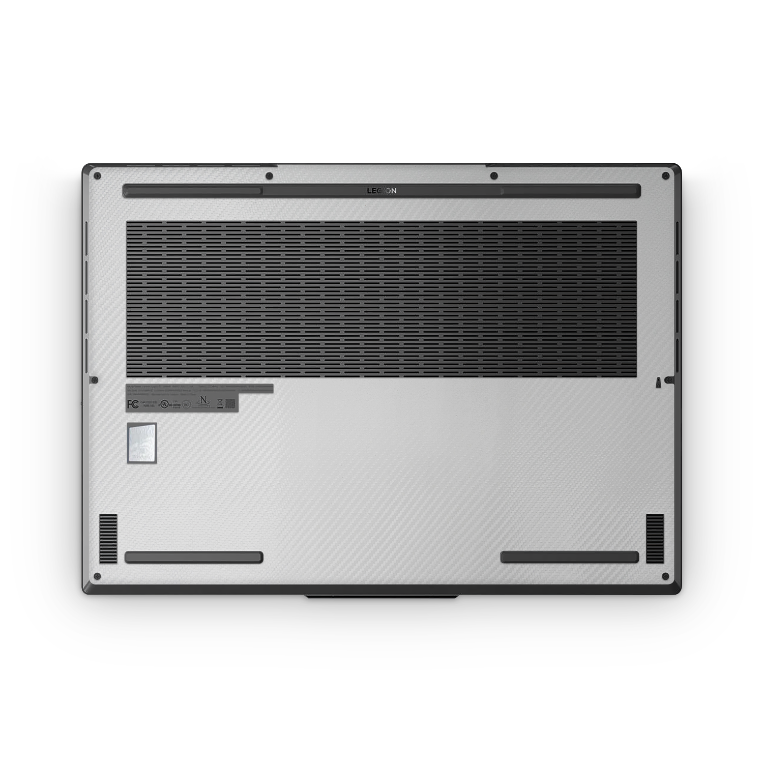 Lenovo Legion Slim 7 2023 Professional Bottom White Carbon Fiber Skin Wrap Cover