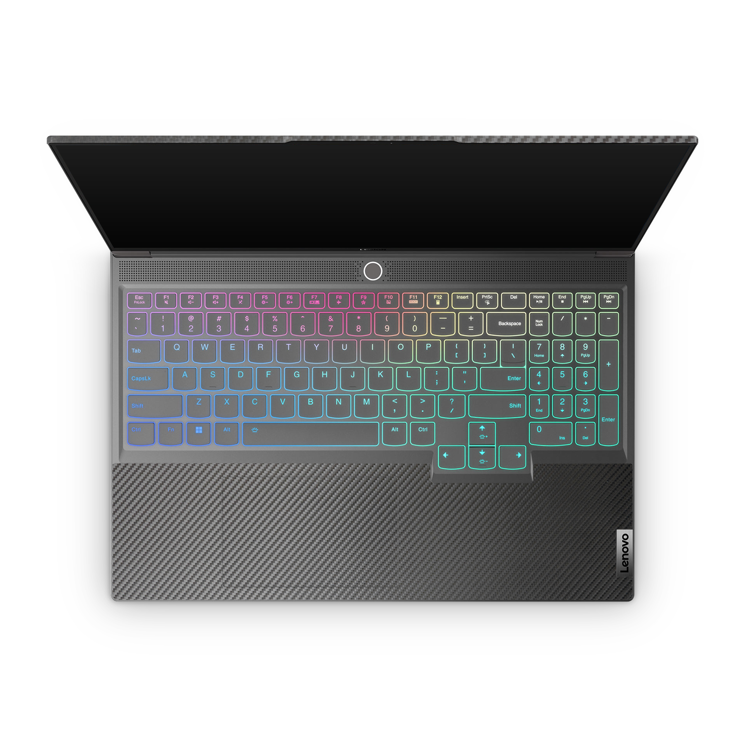 Lenovo Legion Slim 7 2023 Professional Interior Black Carbon Fiber Skin Wrap Cover