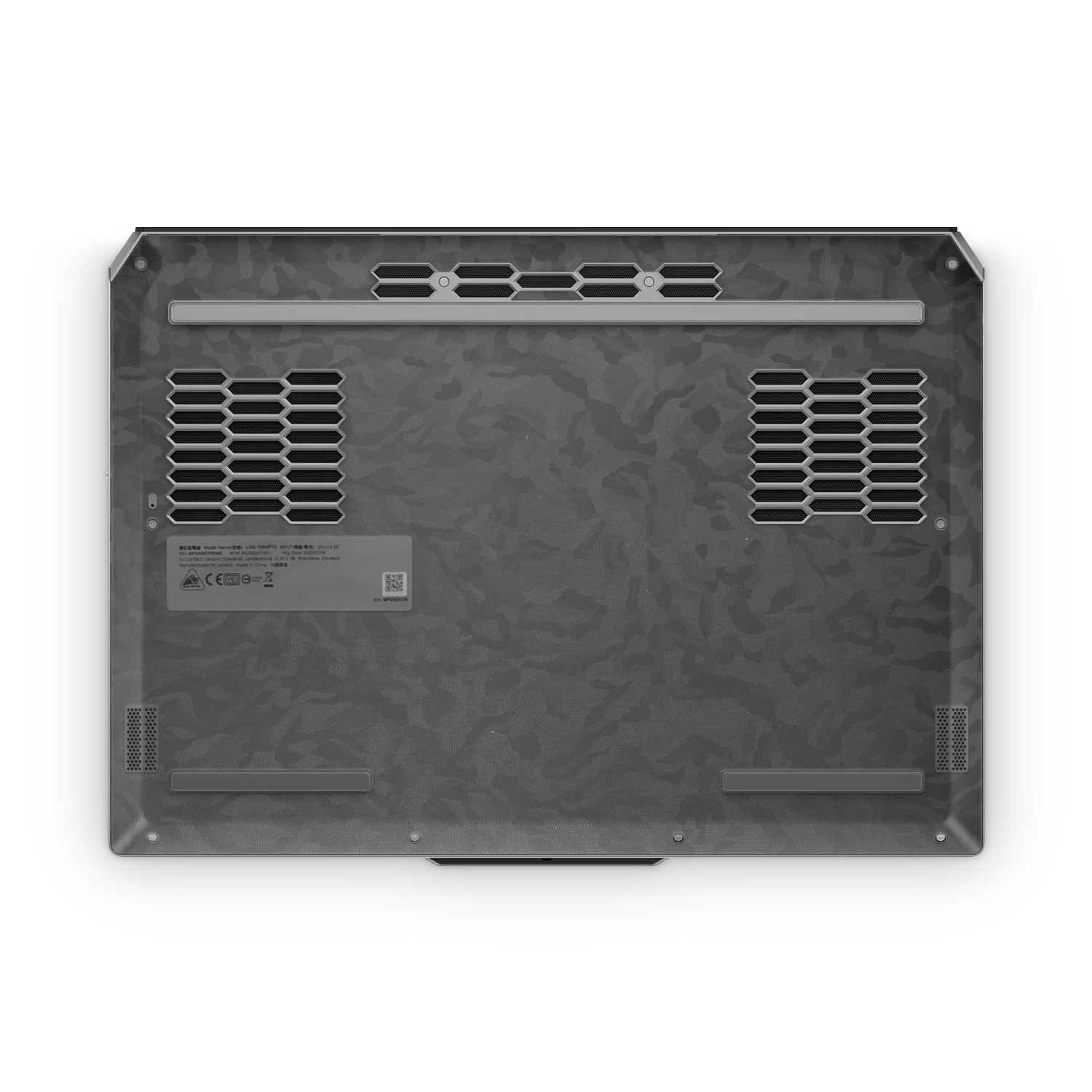 Lenovo Loq 15 2025 Professional Bottom Black Camo Skin Wrap Cover