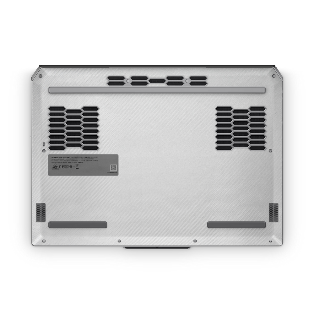 Lenovo Loq 15 2025 Professional Bottom White Carbon Fiber Skin Wrap Cover