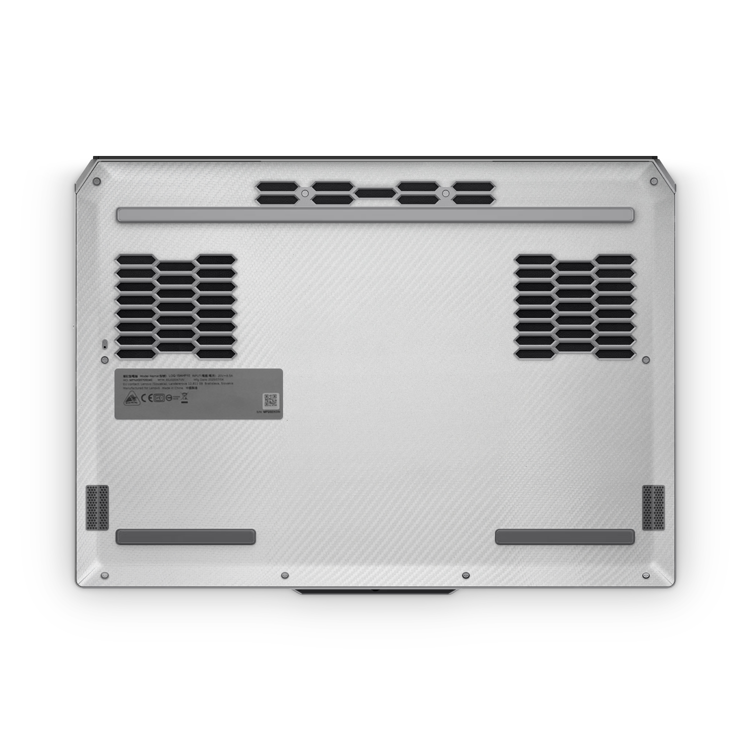 Lenovo Loq 15 2025 Professional Bottom White Carbon Fiber Skin Wrap Cover