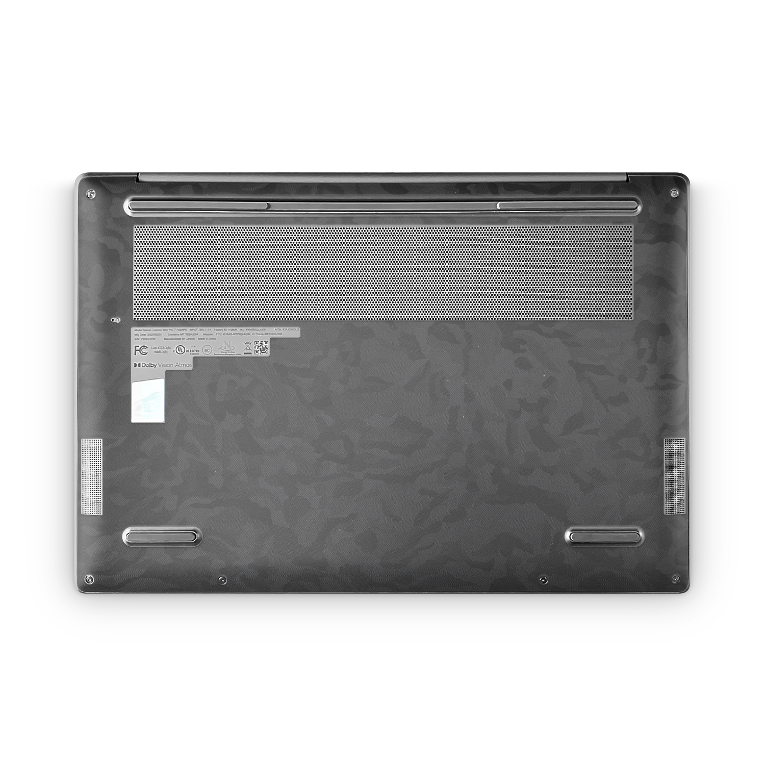 Lenovo Slim Professional 7 14 2023 Professional Bottom Black Camo Skin Wrap Cover