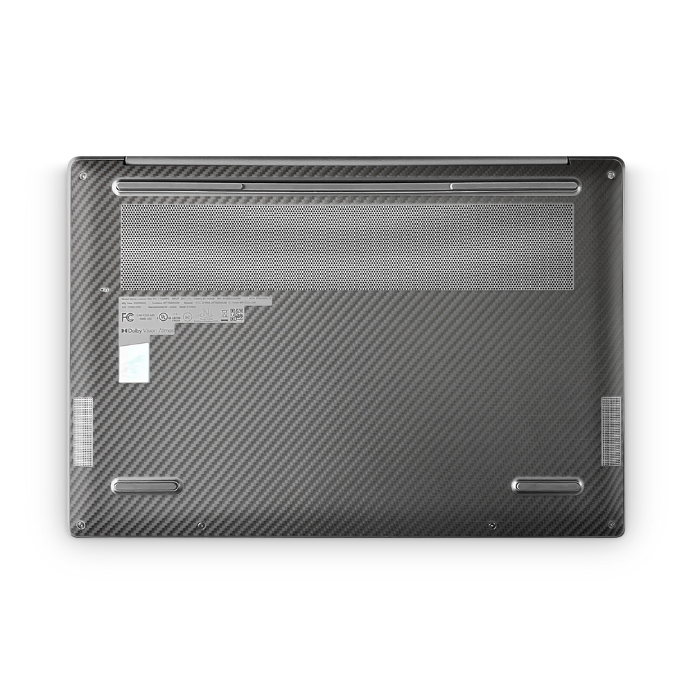 Lenovo Slim Professional 7 14 2023 Professional Bottom Black Carbon Fiber Skin Wrap Cover