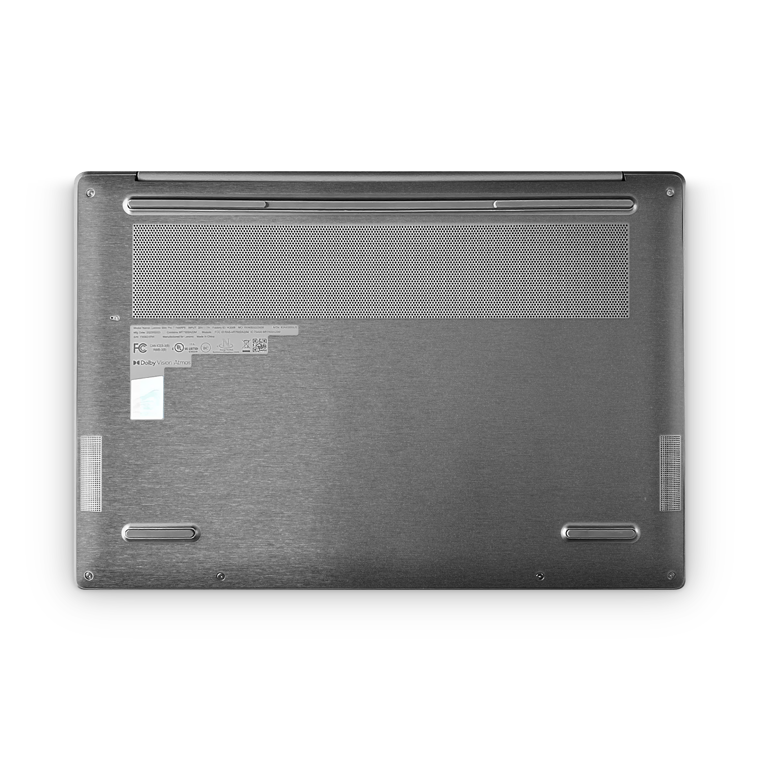 Lenovo Slim Professional 7 14 2023 Professional Bottom Brushed Black Skin Wrap Cover