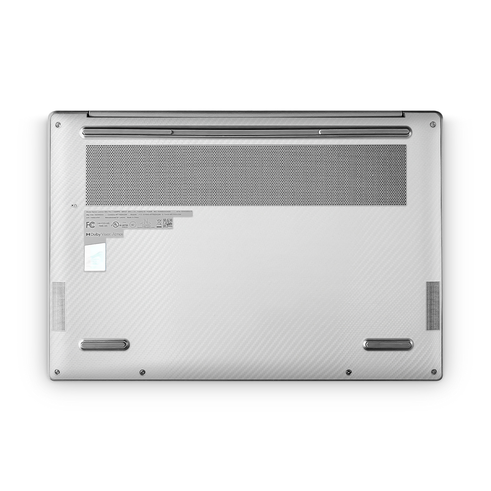 Lenovo Slim Professional 7 14 2023 Professional Bottom White Carbon Fiber Skin Wrap Cover