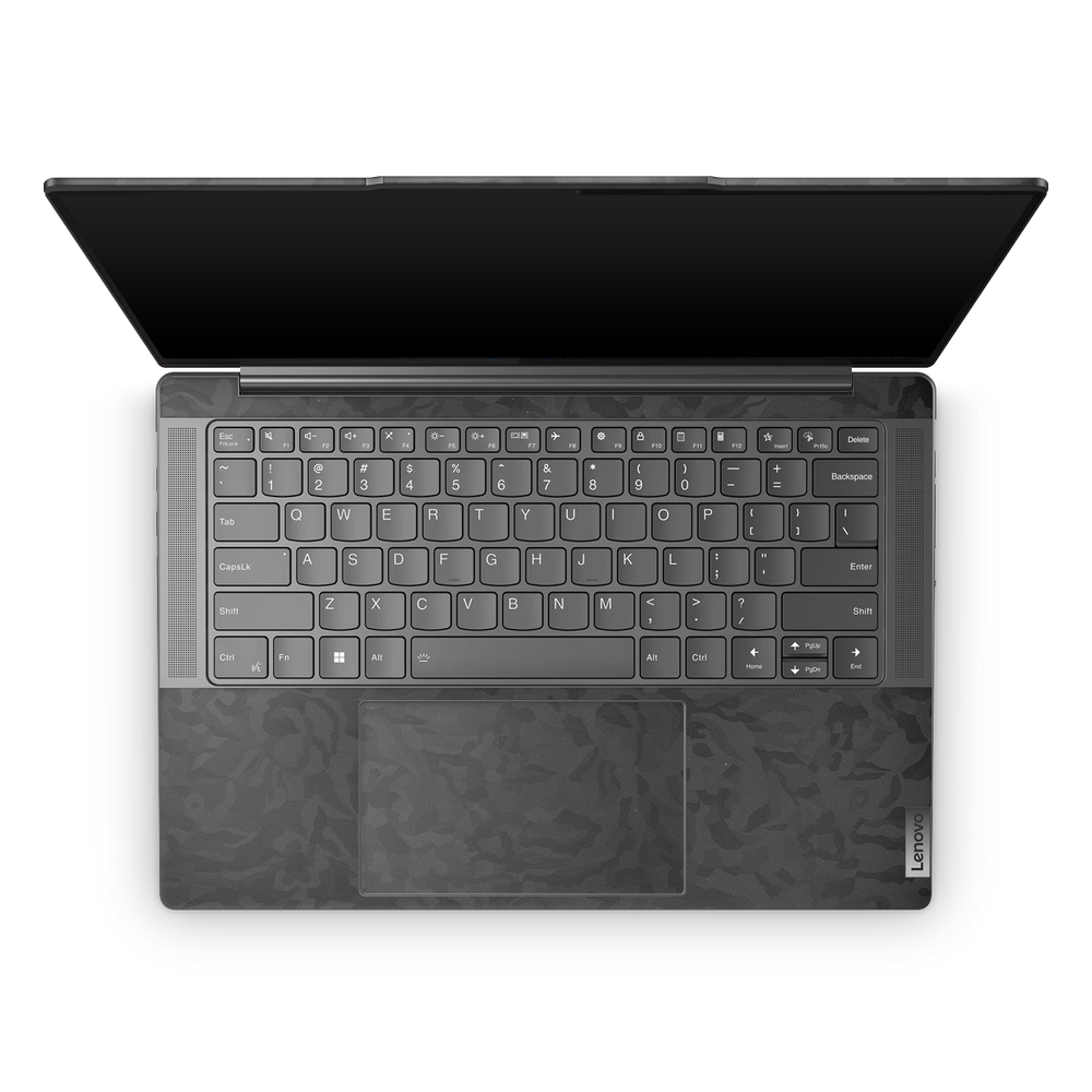 Lenovo Slim Professional 7 14 2023 Professional Interior Black Camo Skin Wrap Cover